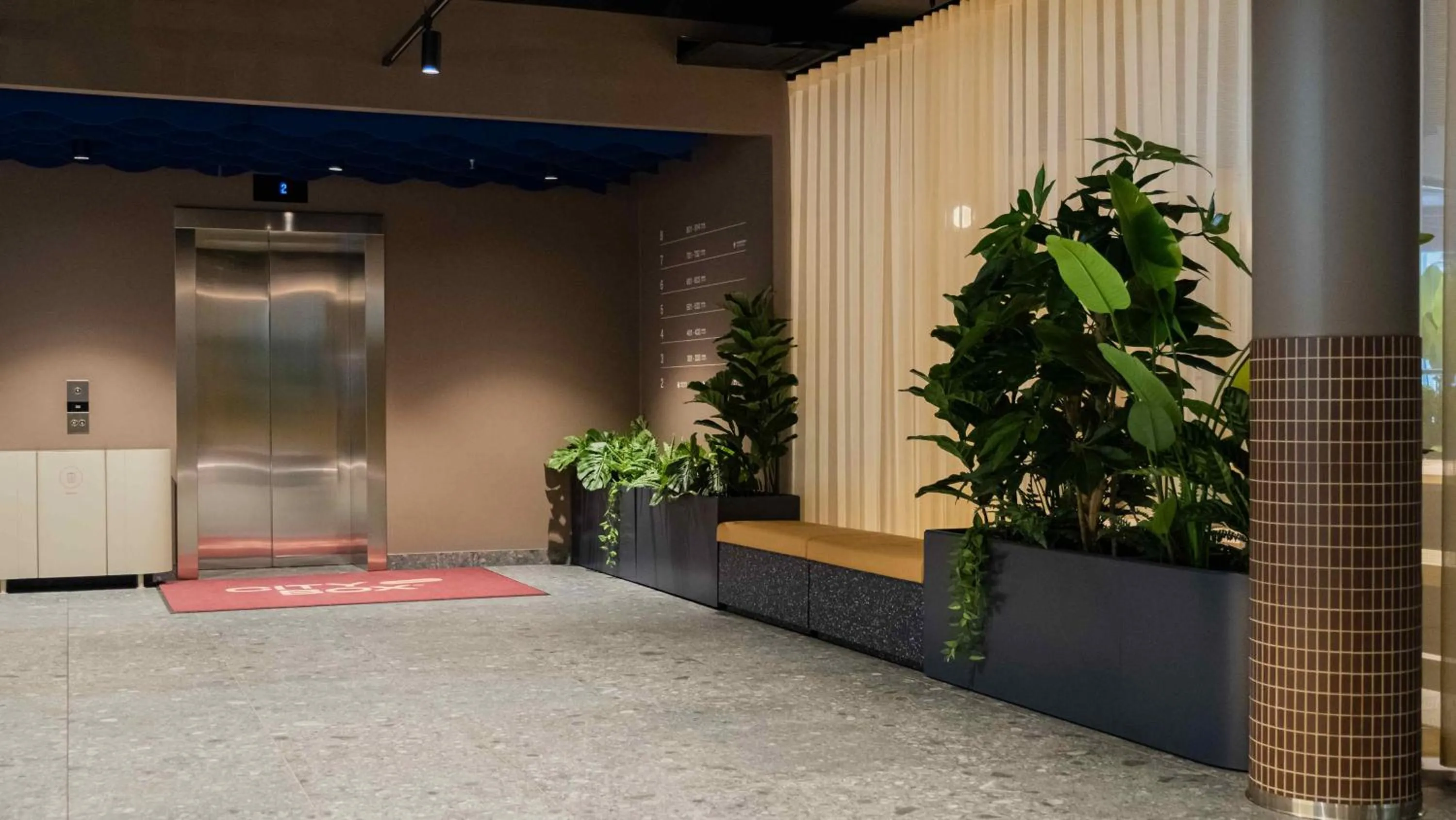 elevator in Citybox Helsinki