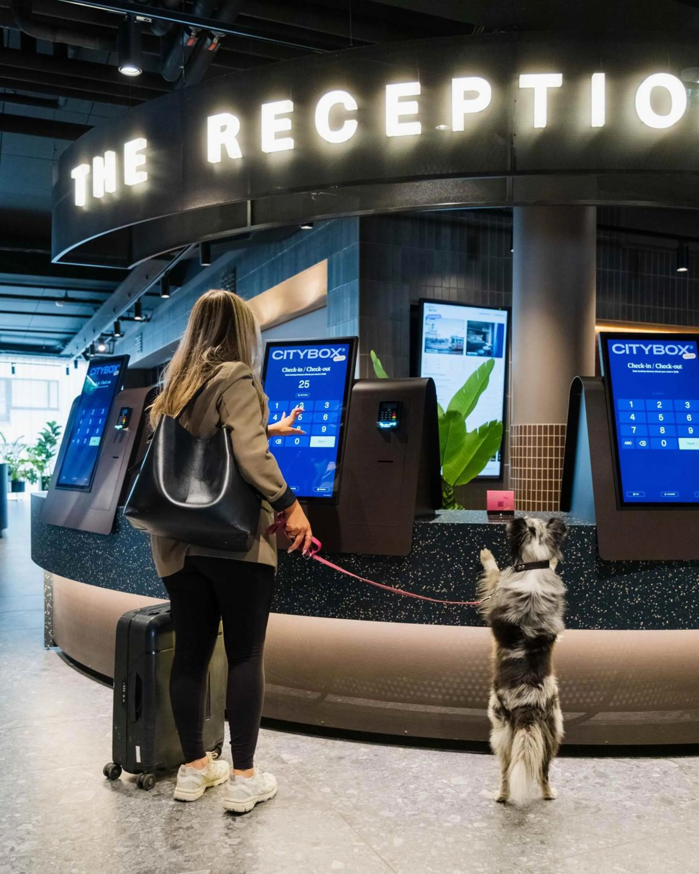 Lobby or reception in Citybox Helsinki