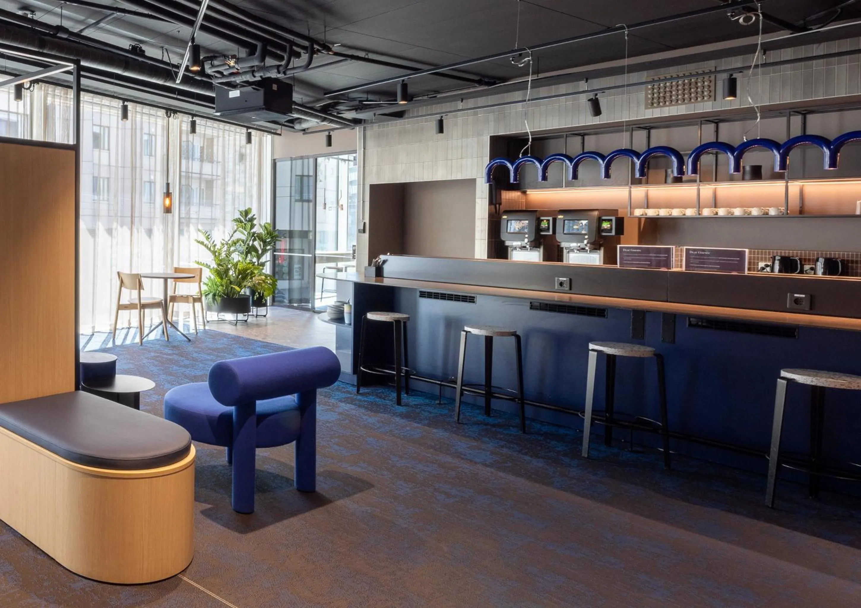 Communal kitchen in Citybox Helsinki