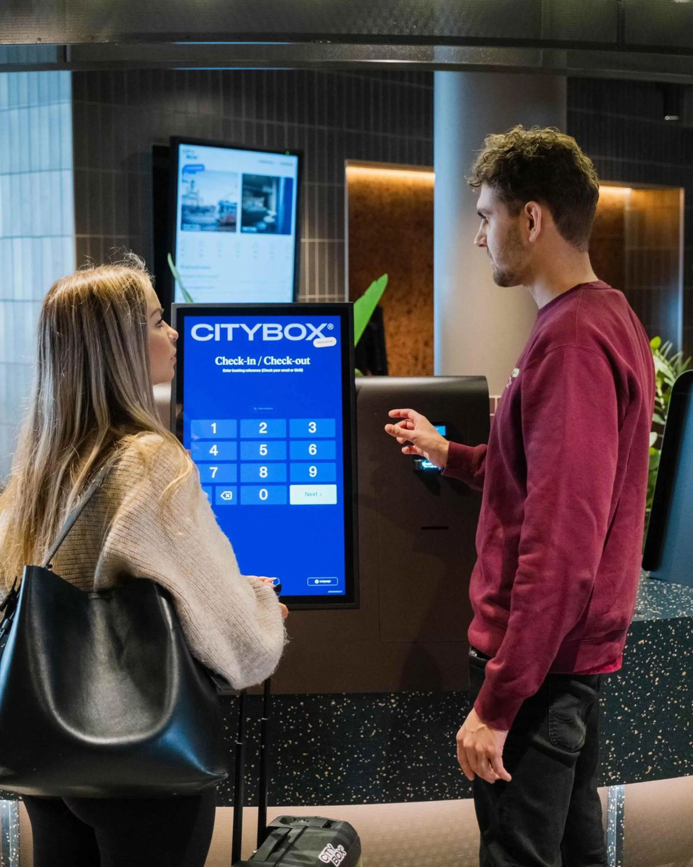 Lobby or reception in Citybox Helsinki