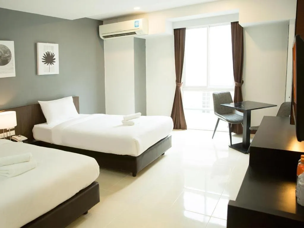 Bed in B2 Hat Yai Rat Uthit Boutique & Budget Hotel