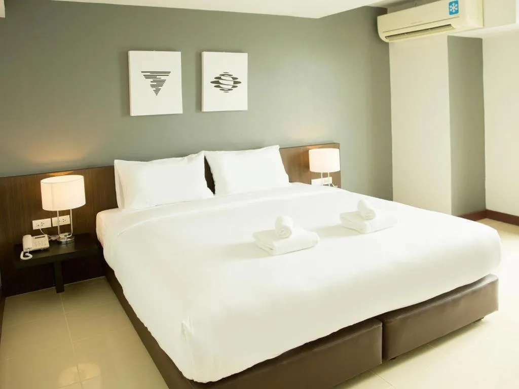 Bed in B2 Hat Yai Rat Uthit Boutique & Budget Hotel