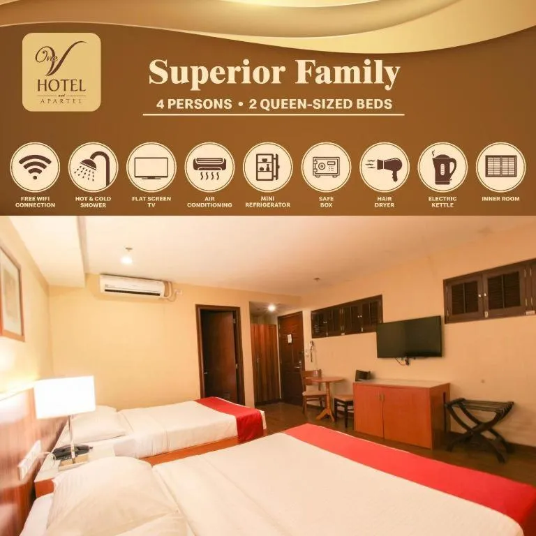 Bed in Hotel Veniz Legarda