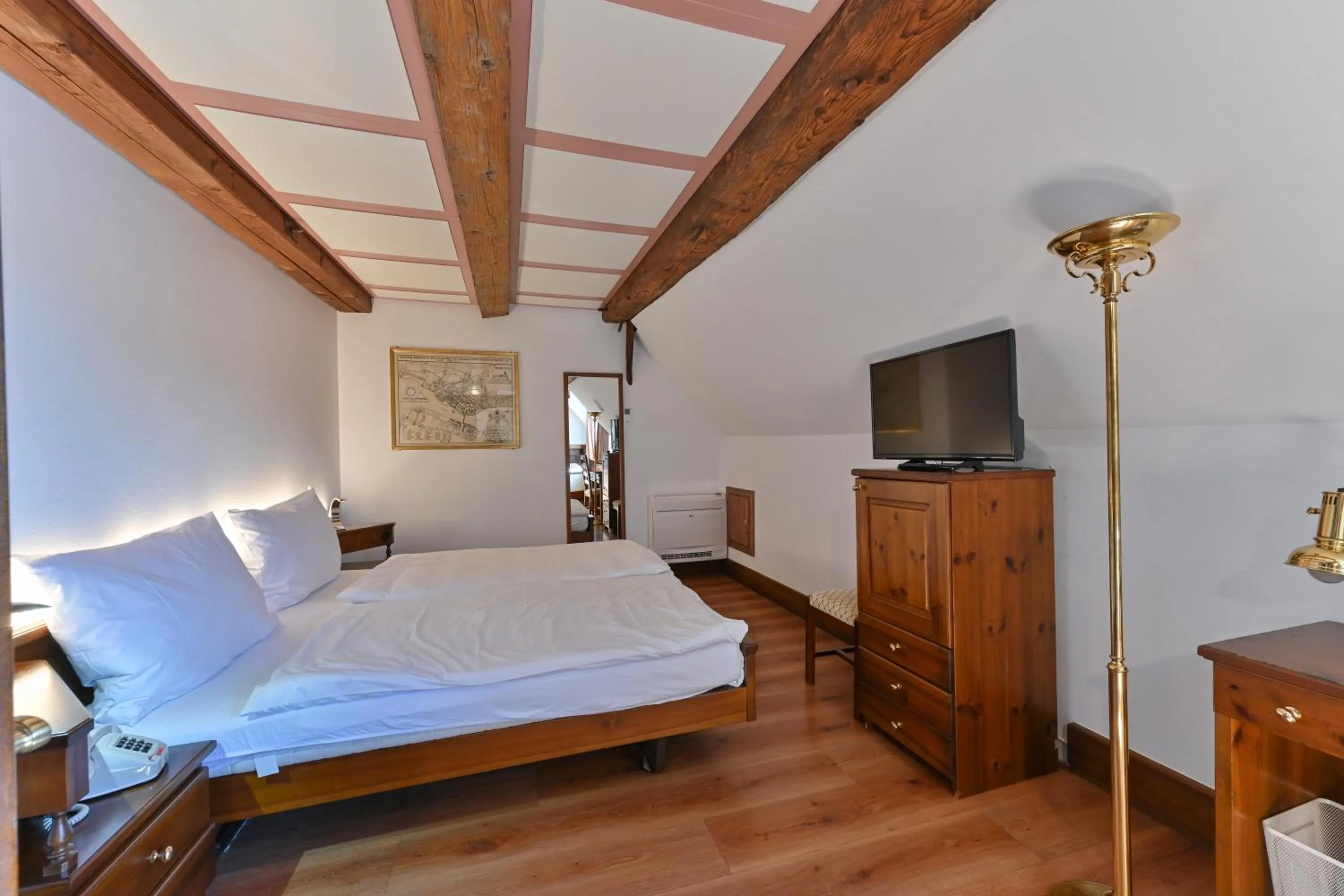 Photo of the whole room, Bed in Hotel Rheinfels