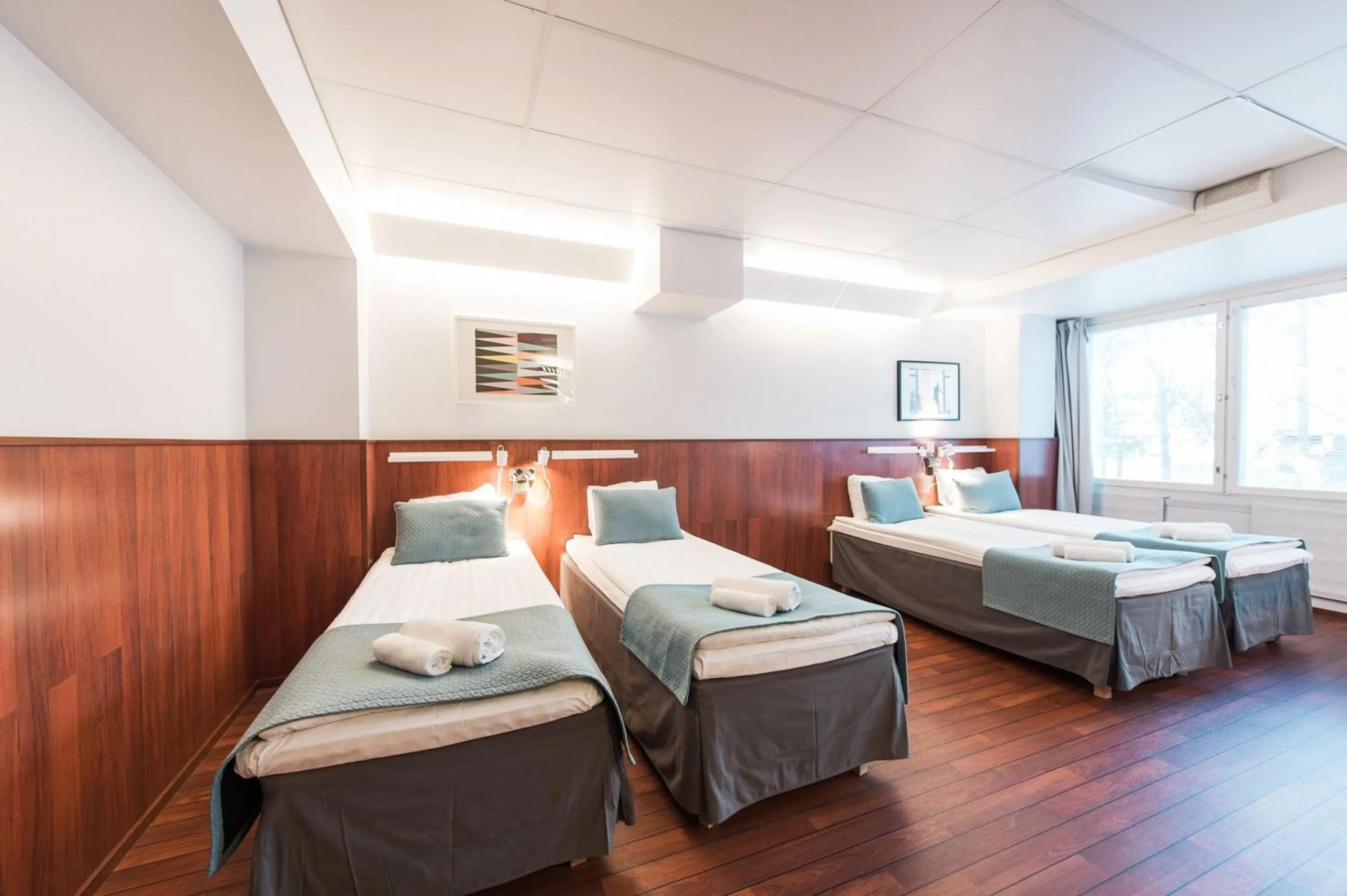 Photo of the whole room, Bed in Forenom Aparthotel Helsinki Kamppi - contactless check-in