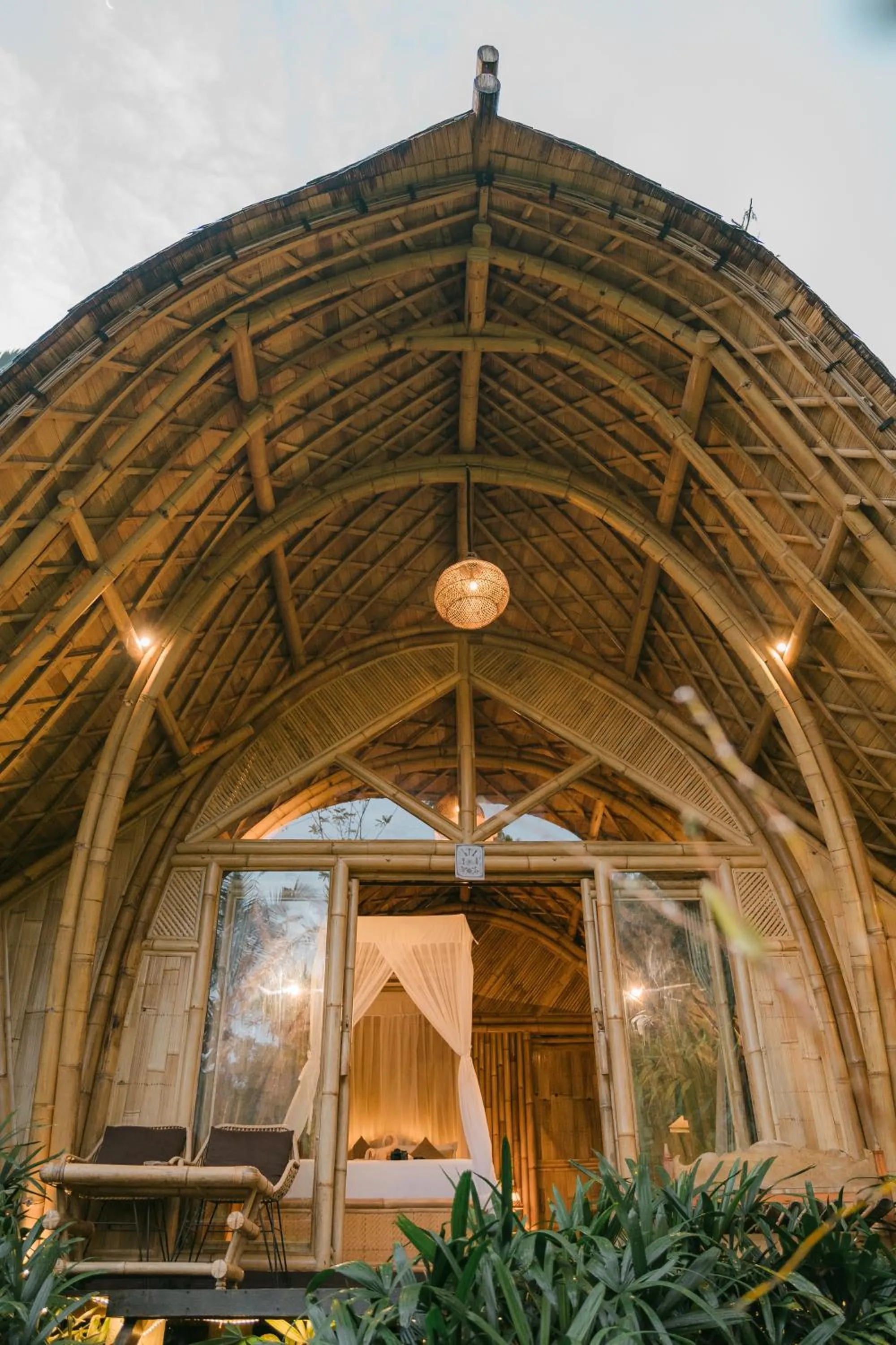 Facade/entrance in Arcada Bali Bamboo House