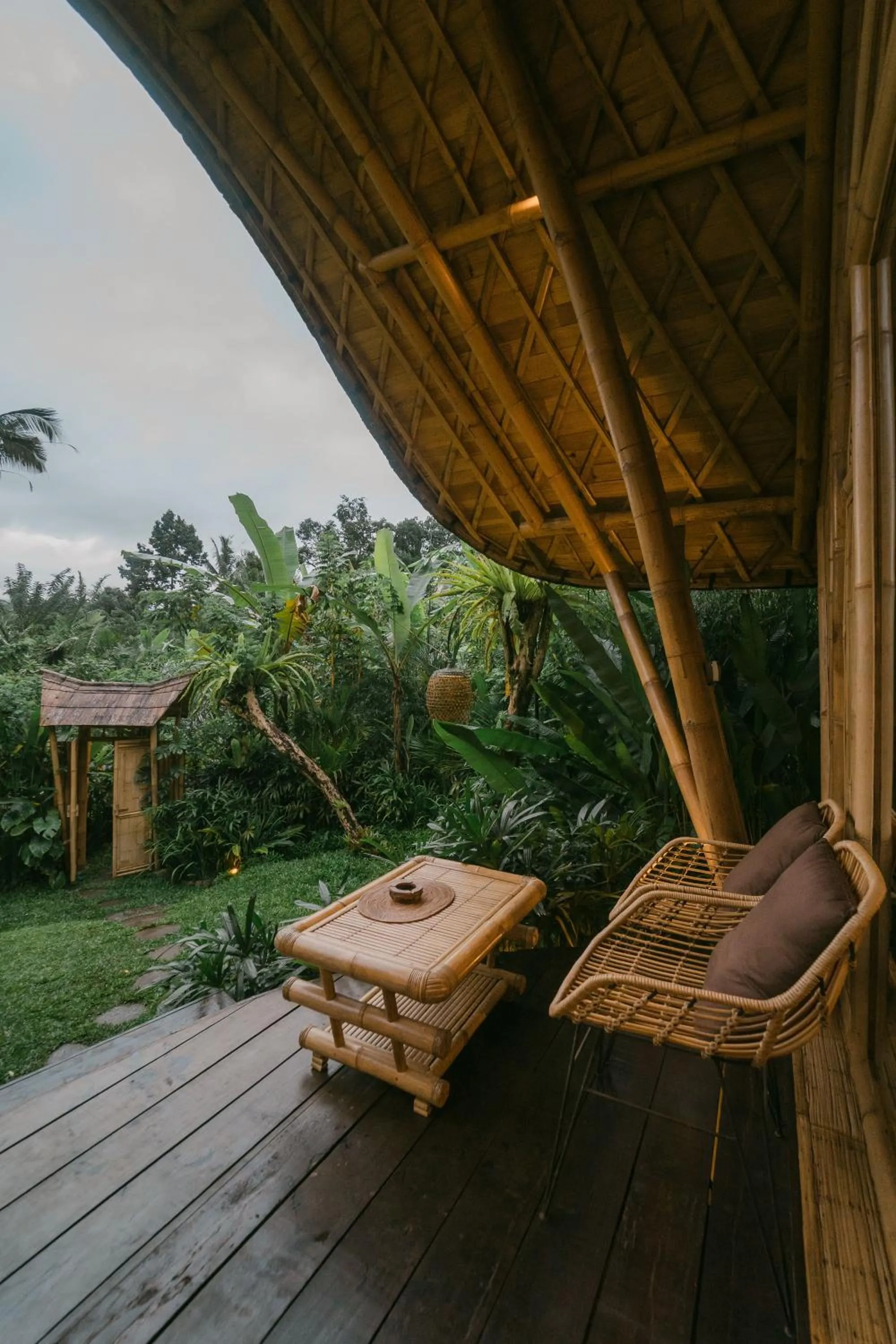 Patio in Arcada Bali Bamboo House