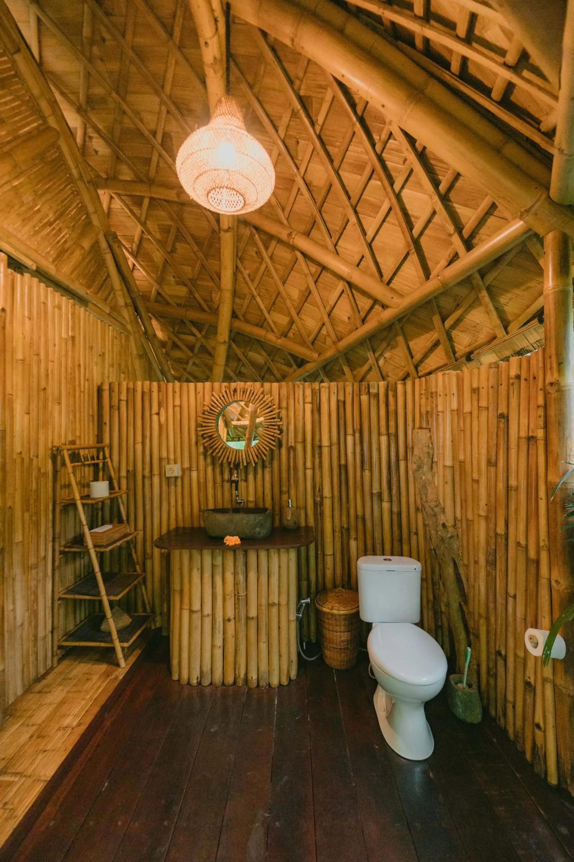 Toilet in Arcada Bali Bamboo House