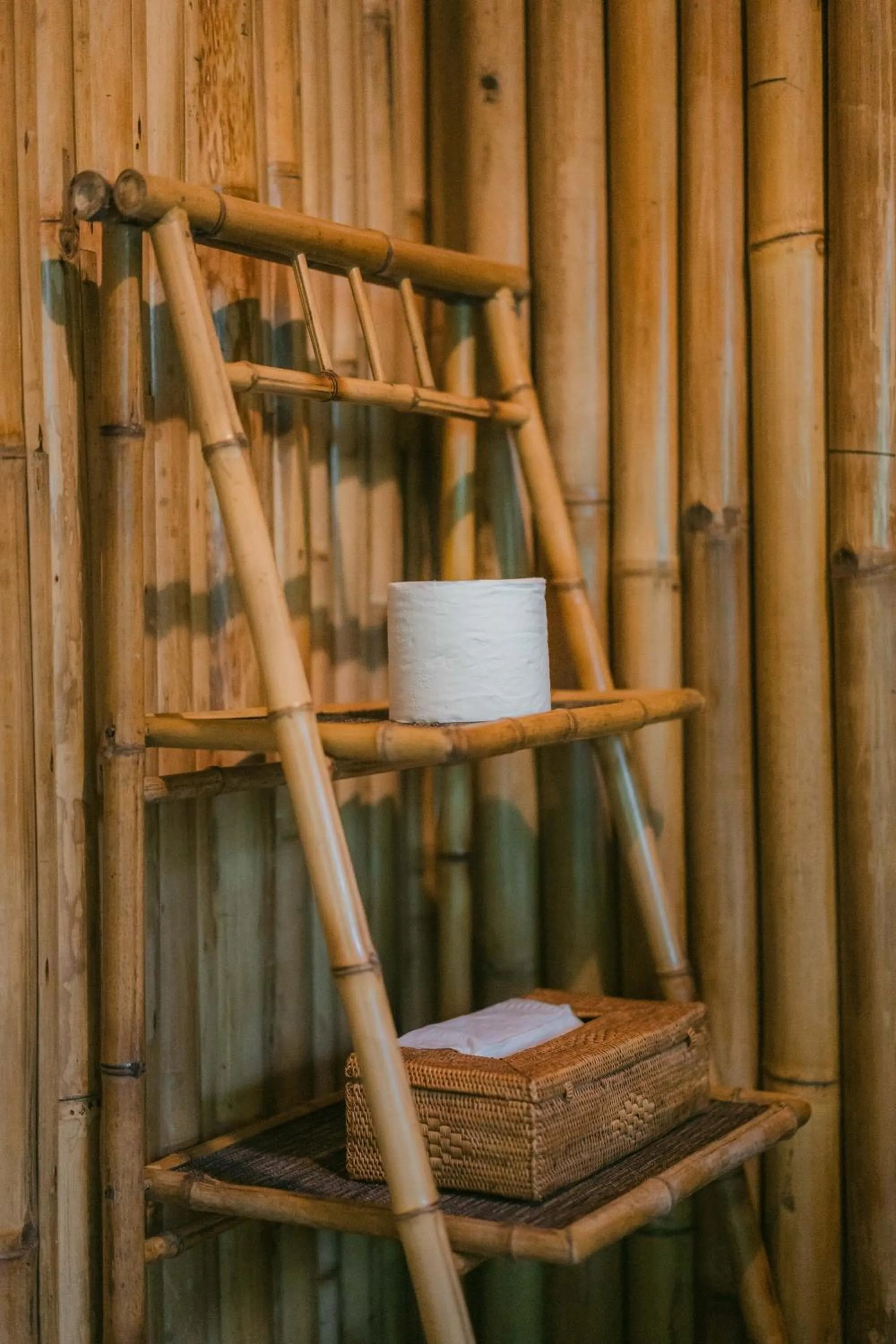 bunk bed in Arcada Bali Bamboo House