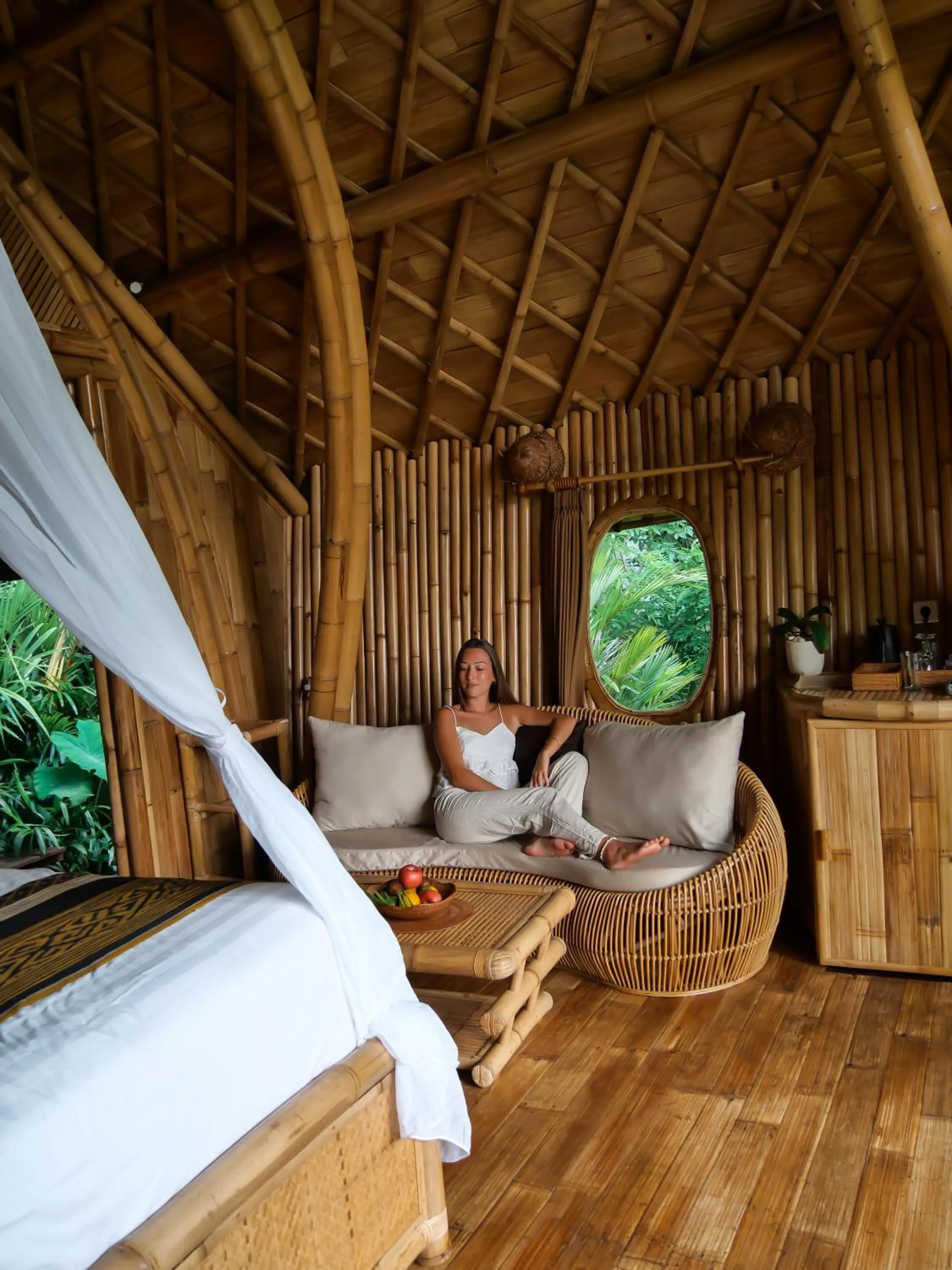 People in Arcada Bali Bamboo House