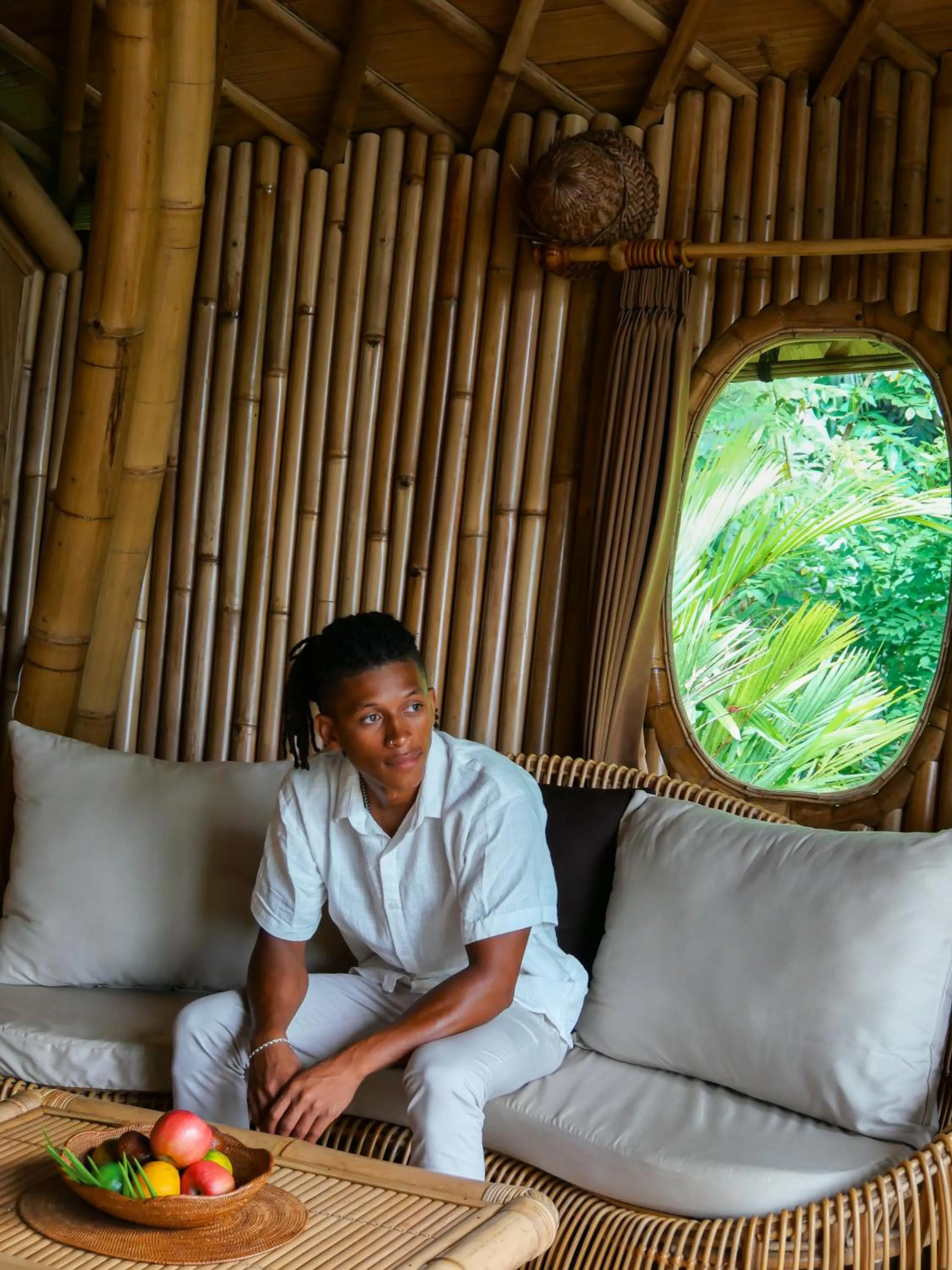 People in Arcada Bali Bamboo House