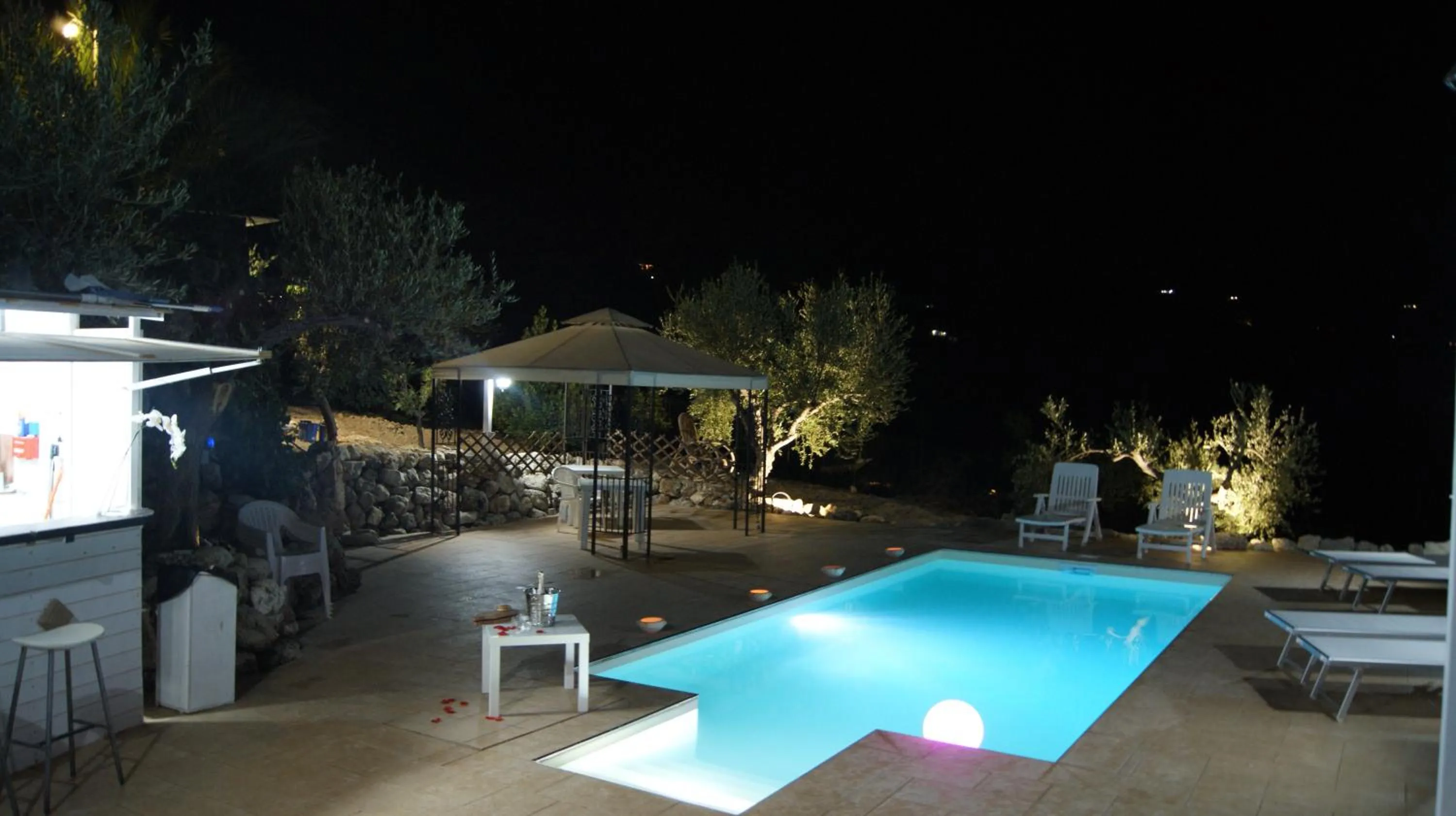 Swimming pool in B&B Eyexei Domus