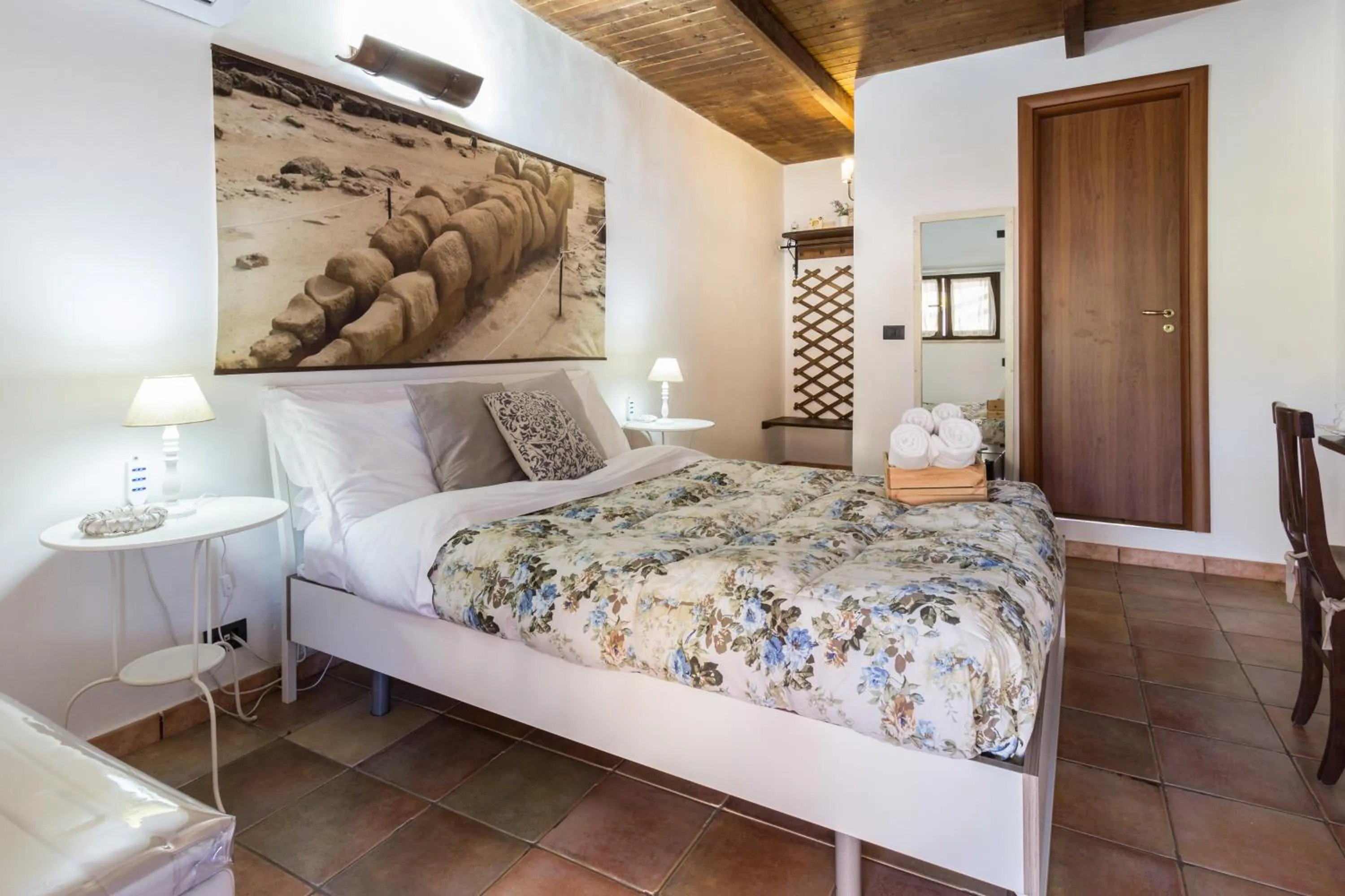 Bedroom, Bed in B&B Eyexei Domus