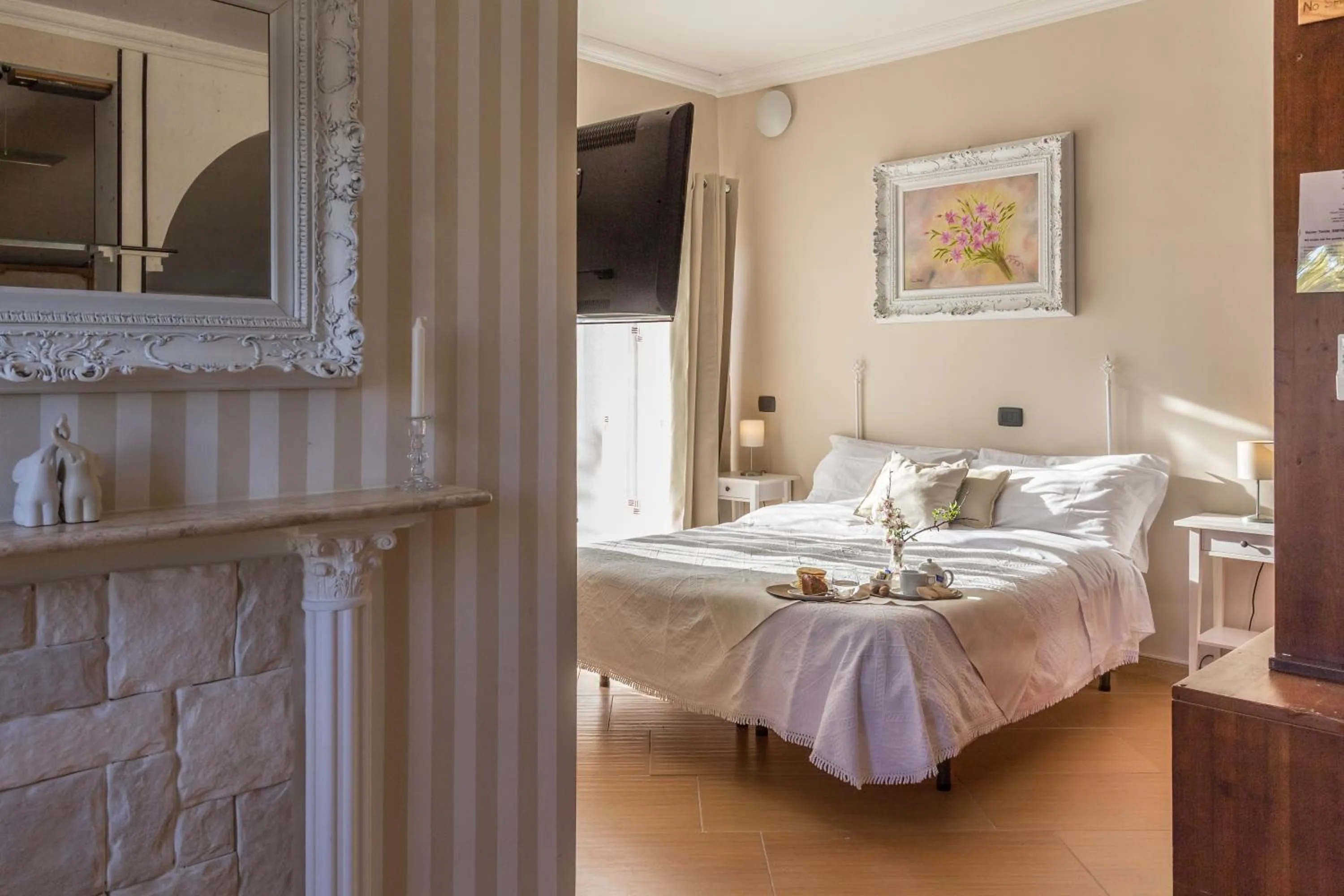 Bedroom, Bed in B&B Eyexei Domus