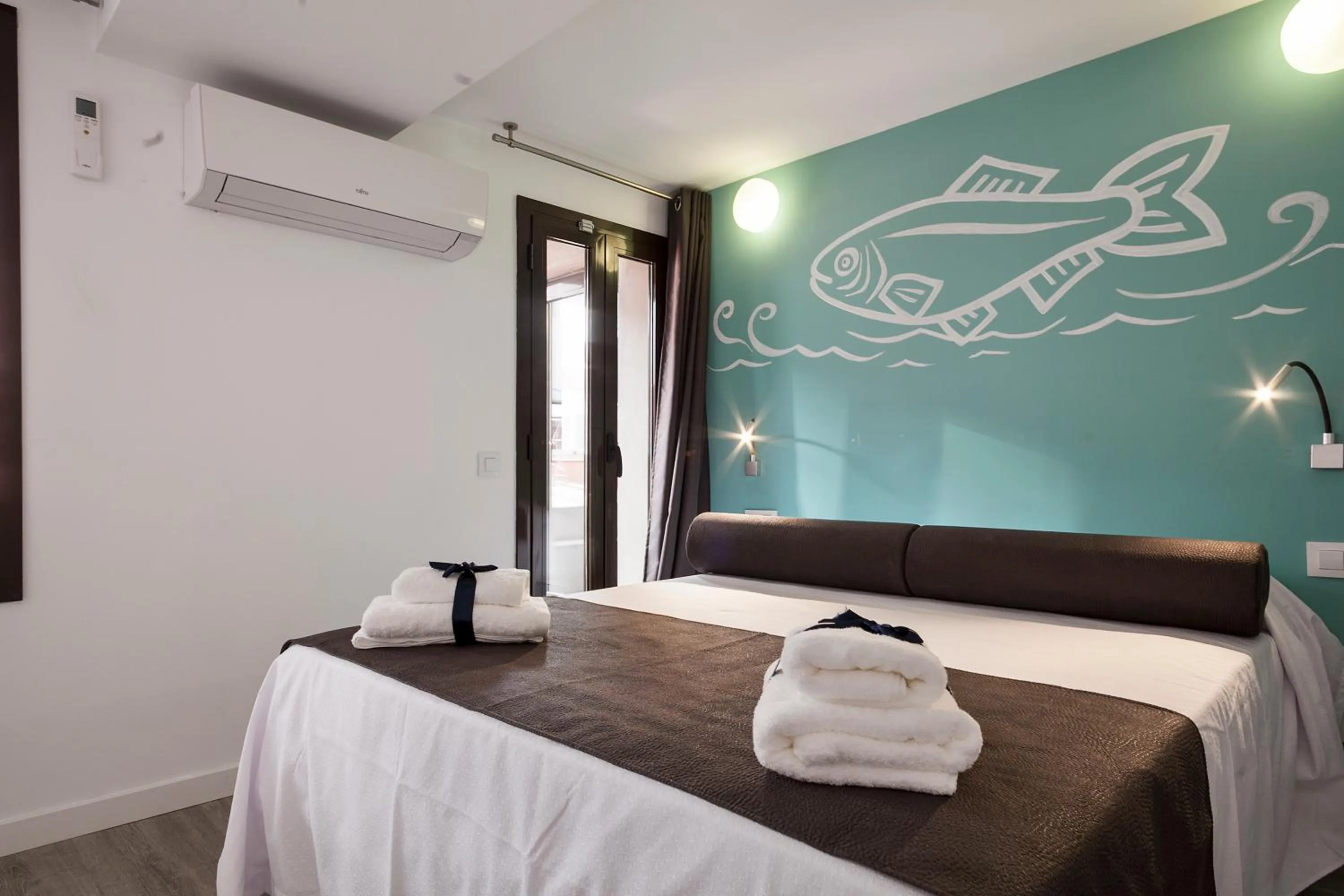 Bedroom, Bed in Habitat Apartments ADN