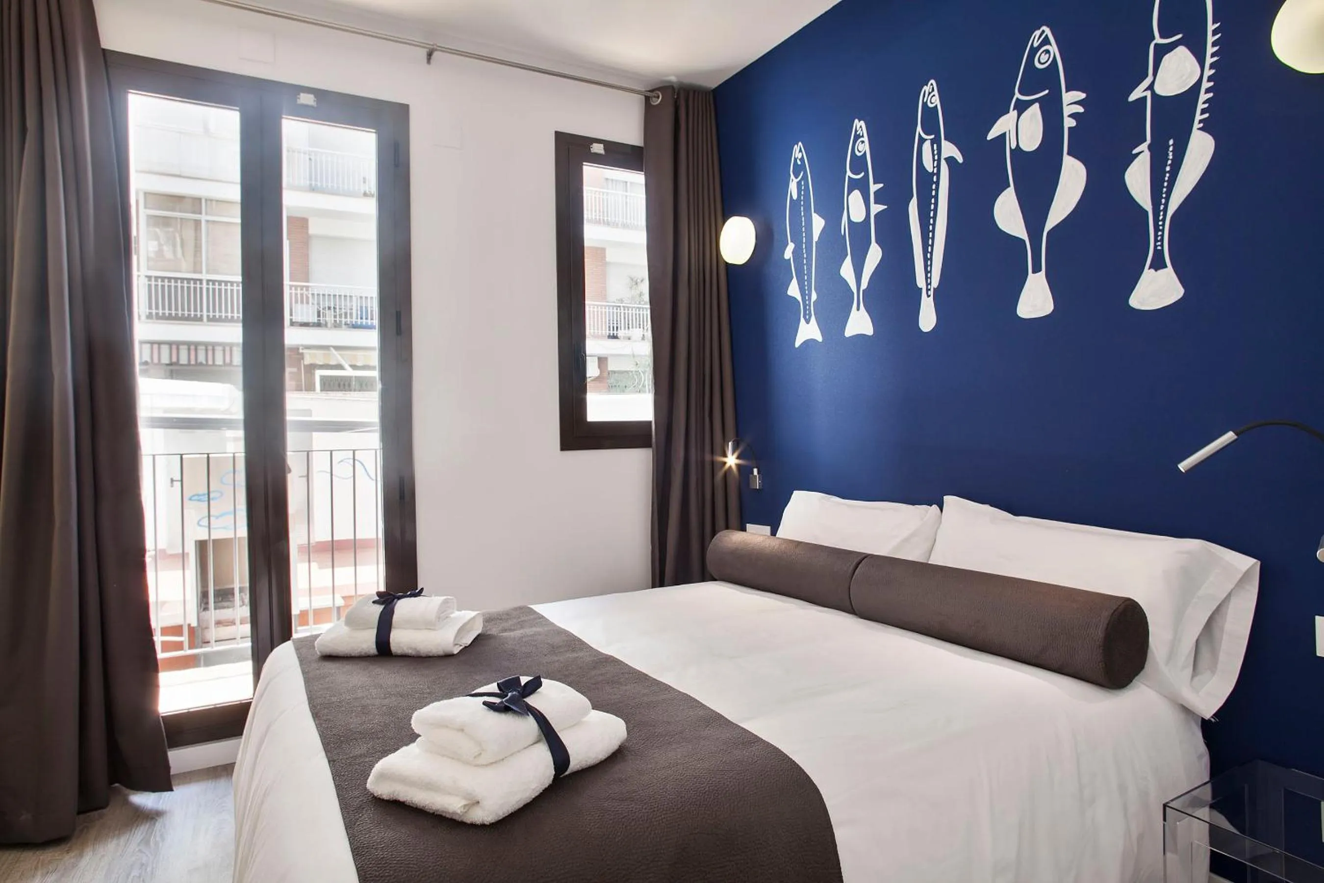 Bedroom, Bed in Habitat Apartments ADN