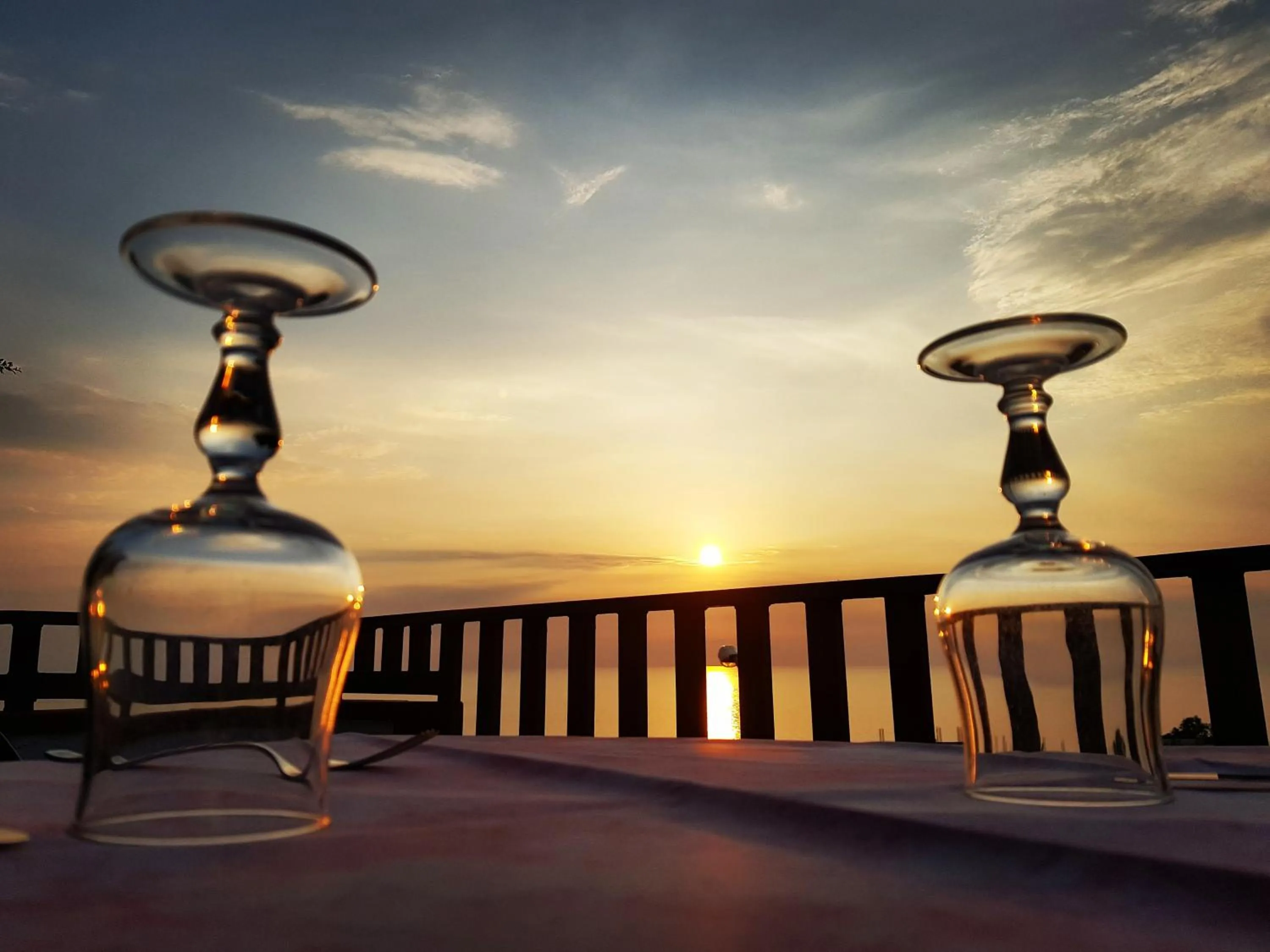 Balcony/Terrace in San Carlo - Terrazzo sul Mare con Ristorante e Pizzeria