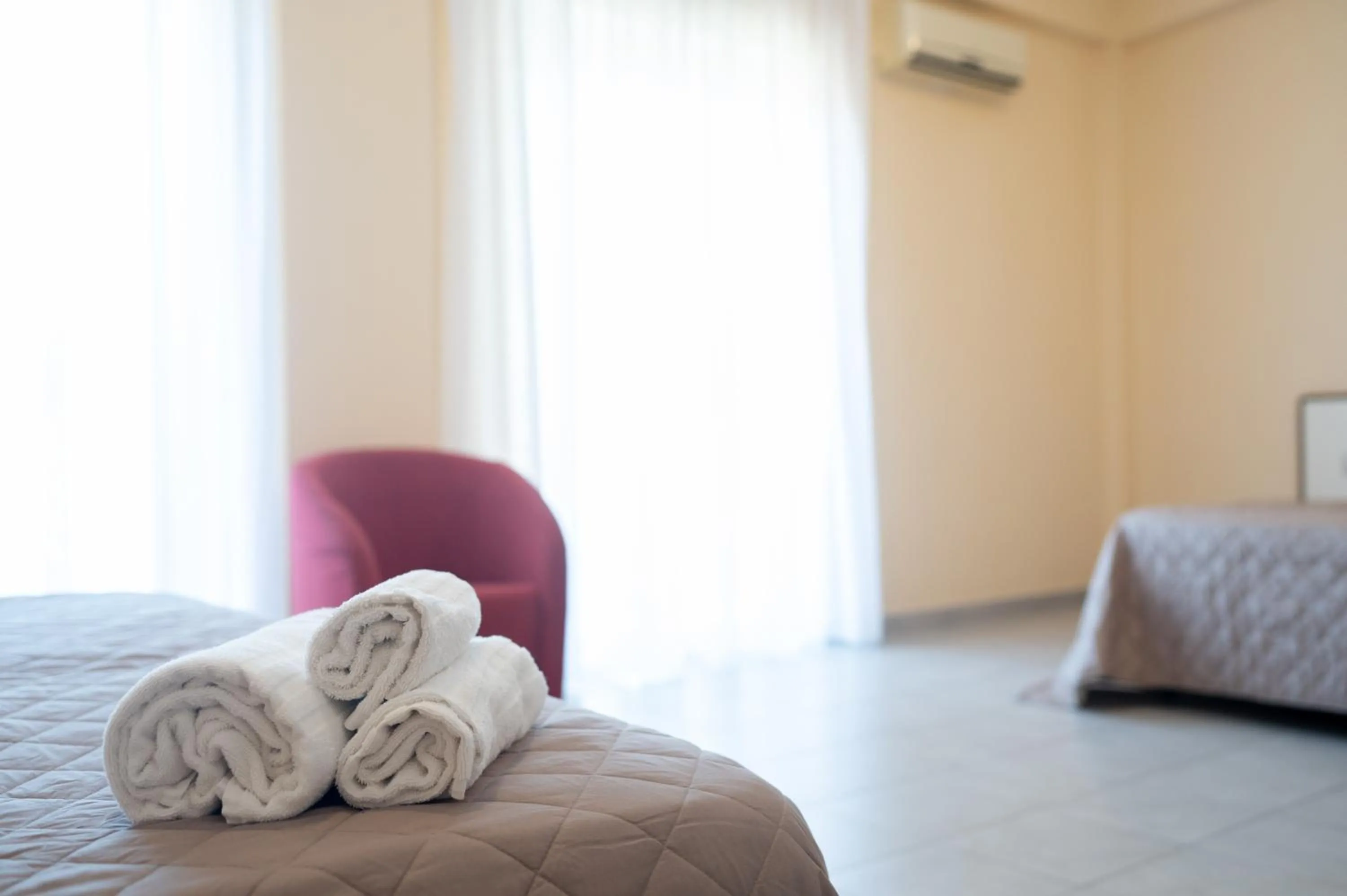 Bed in Hotel Parnaso