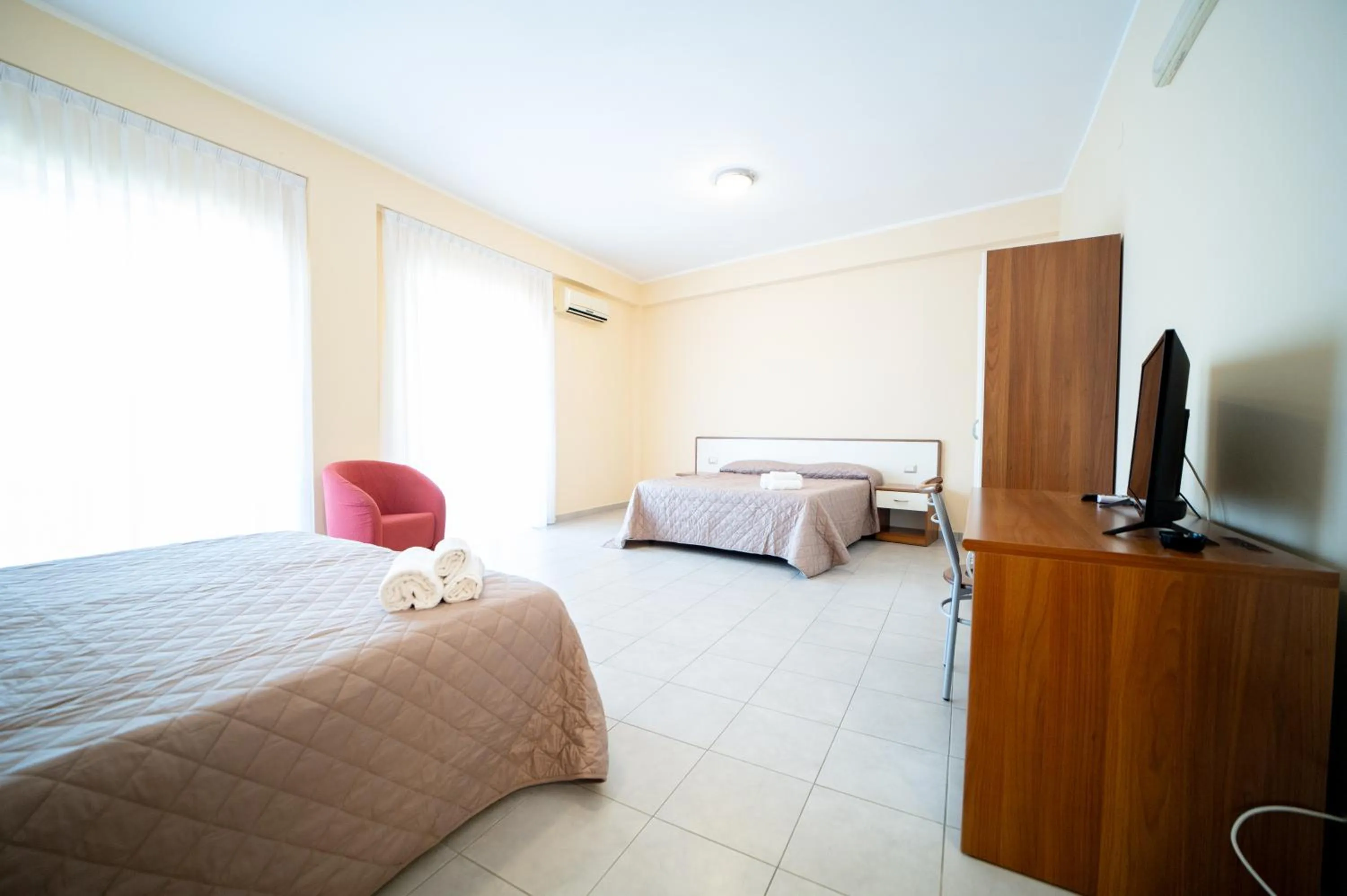 Bed in Hotel Parnaso