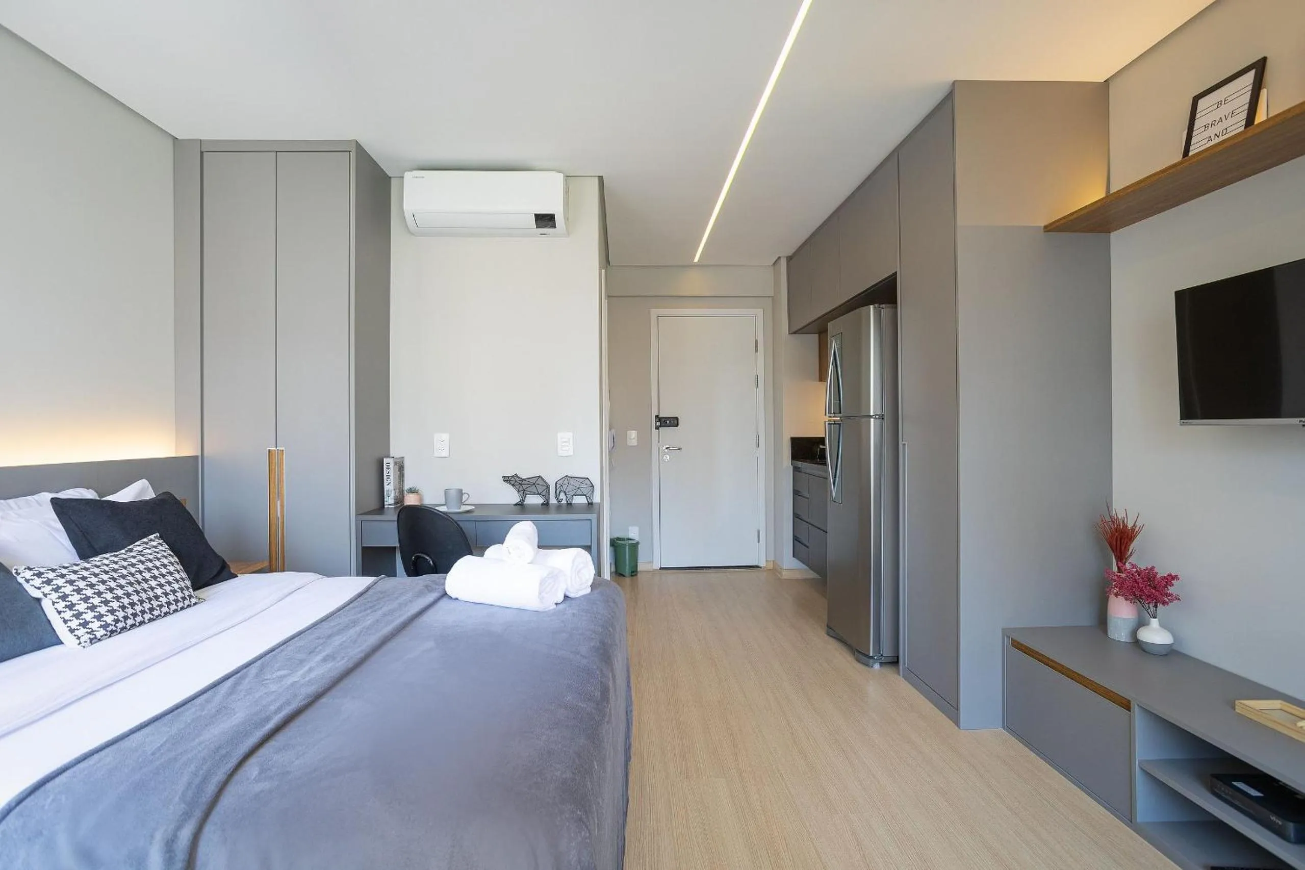 Bedroom, Bed in Nex One Ministro Ferreira Alves