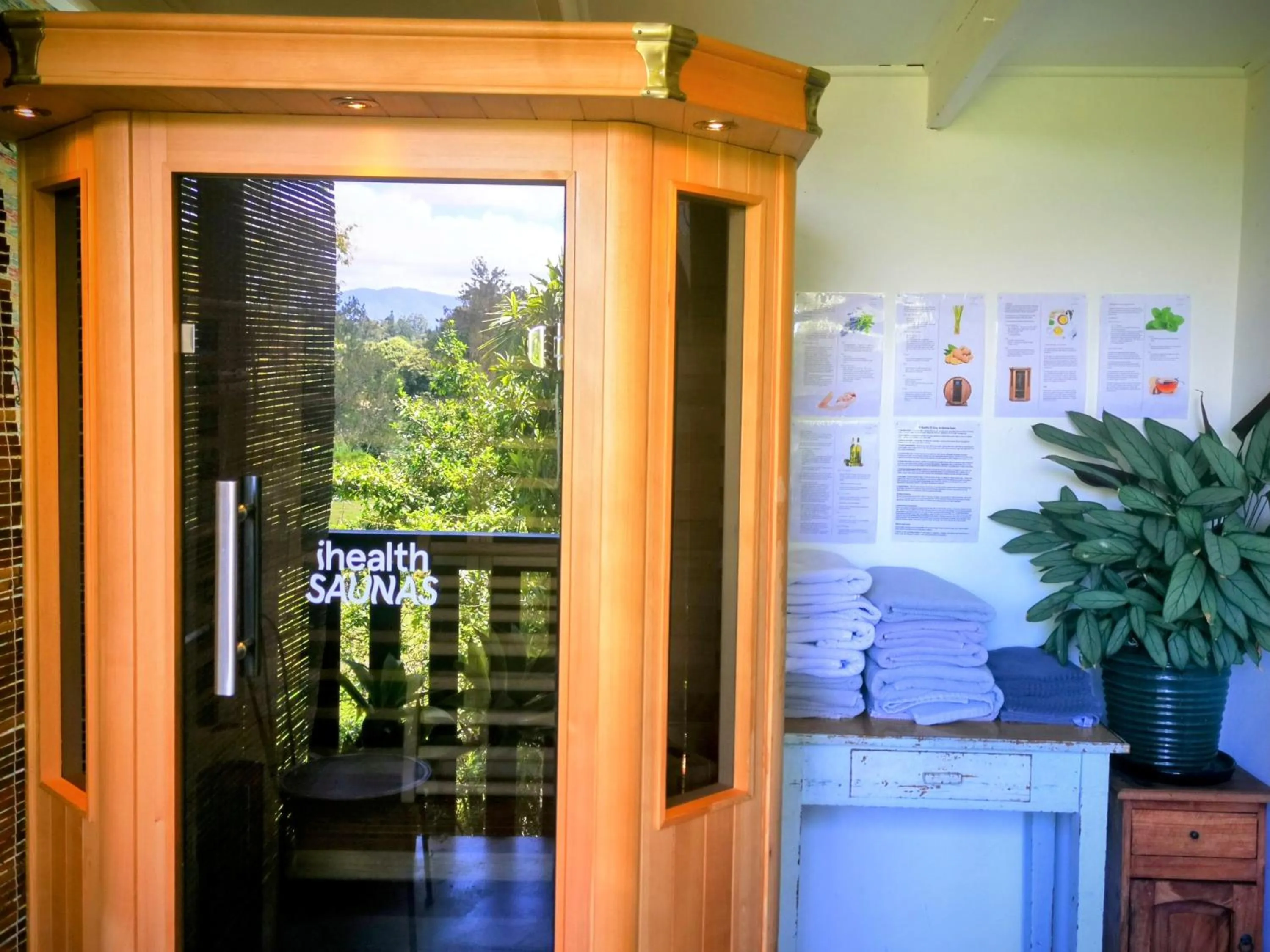 Sauna in Bellingen Belfry Guesthouse