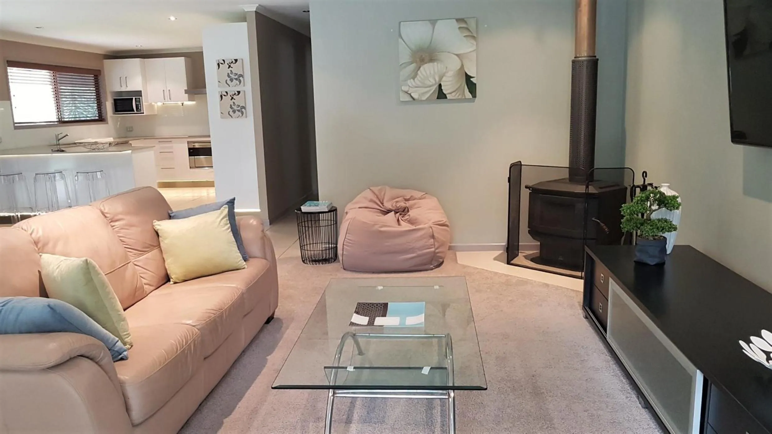 Living room in Noosa North Shore Retreat