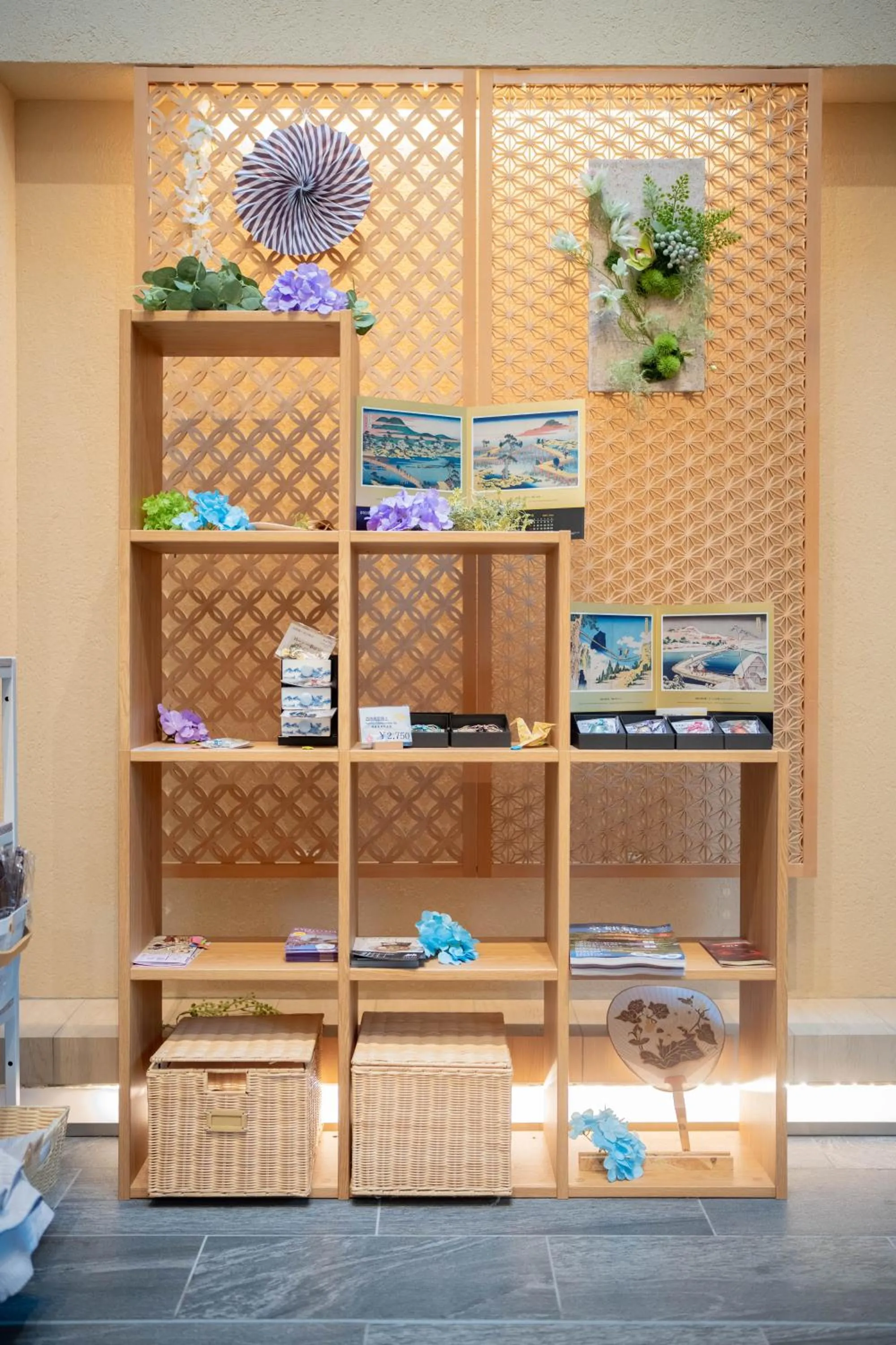 Decorative detail in HIYORI Stay Kyoto Kamogawa