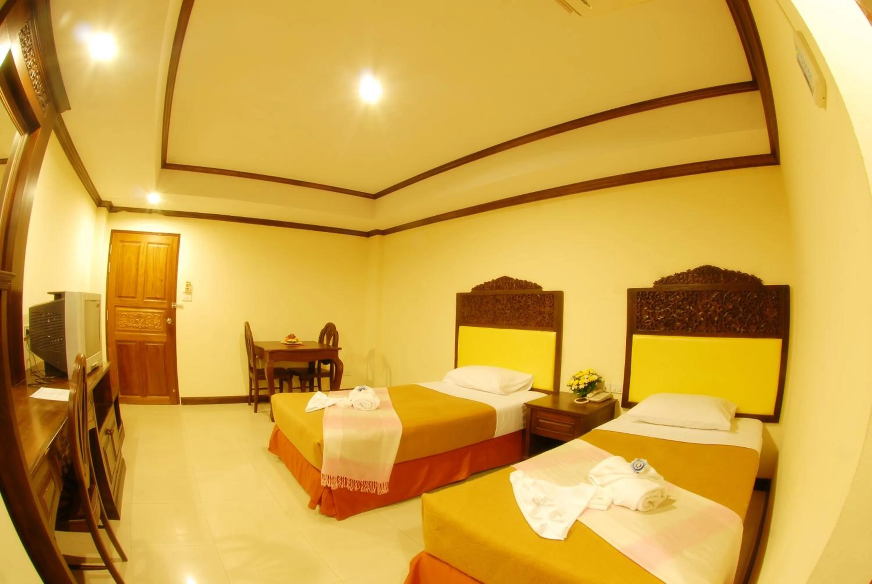 Bed in Golden Villa Pattaya