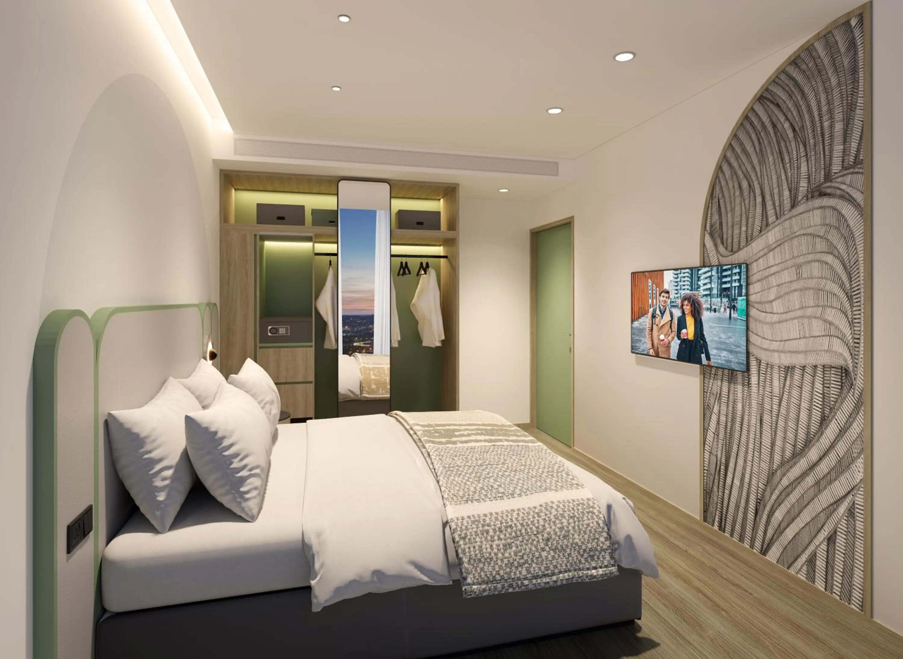 Bedroom, Bed in Citadines Science Park Singapore