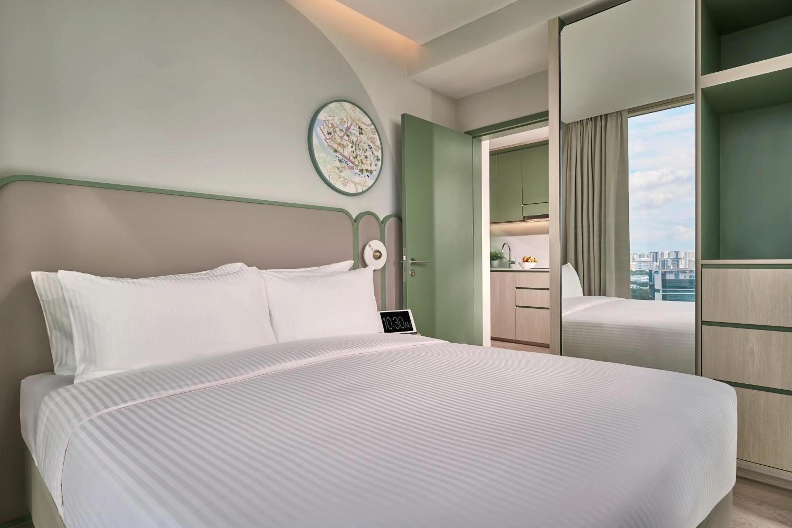 Bed in Citadines Science Park Singapore