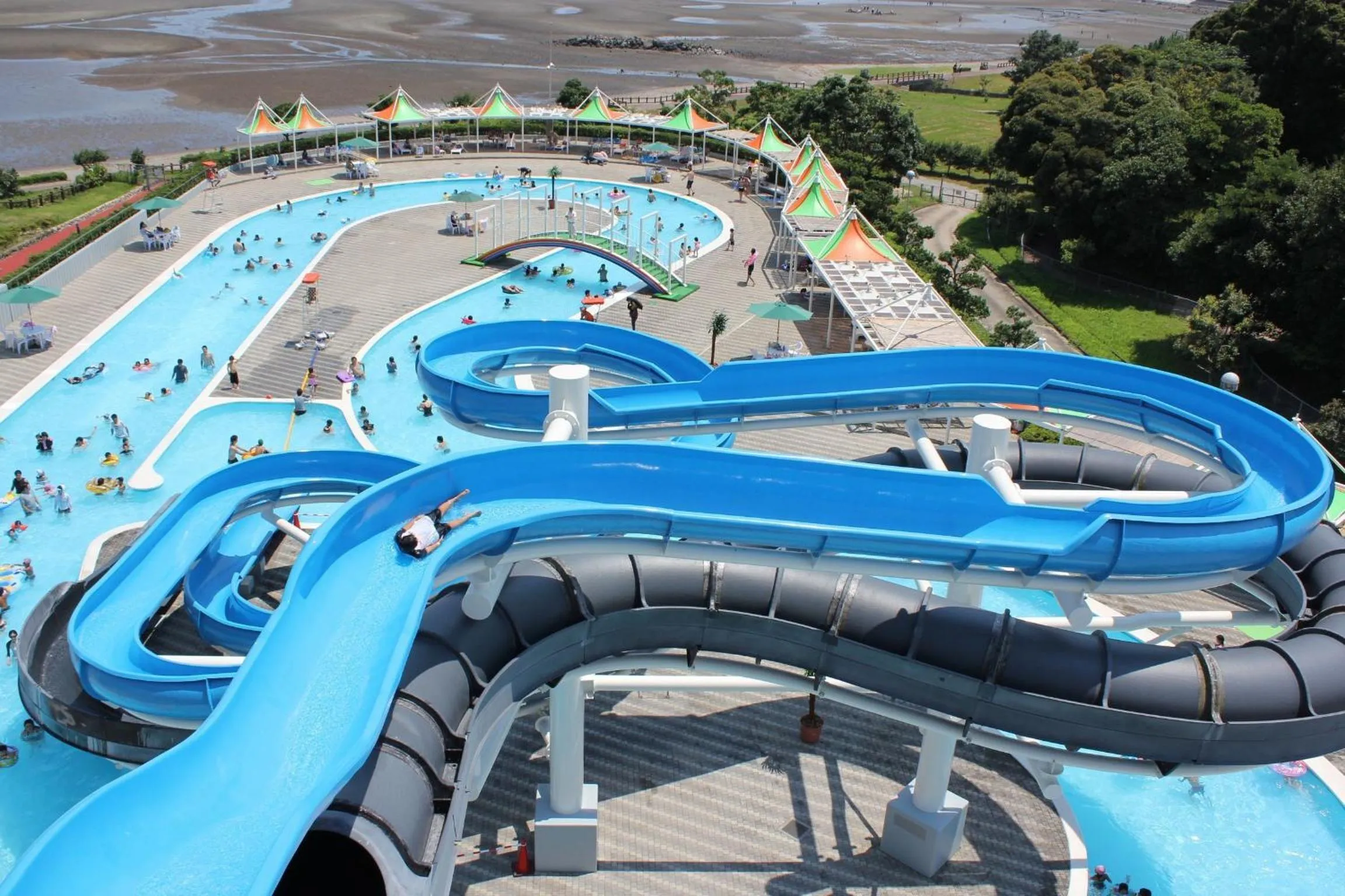 Aqua park in Spa and Resort Hotel Solage Oita Hiji Beppuwan