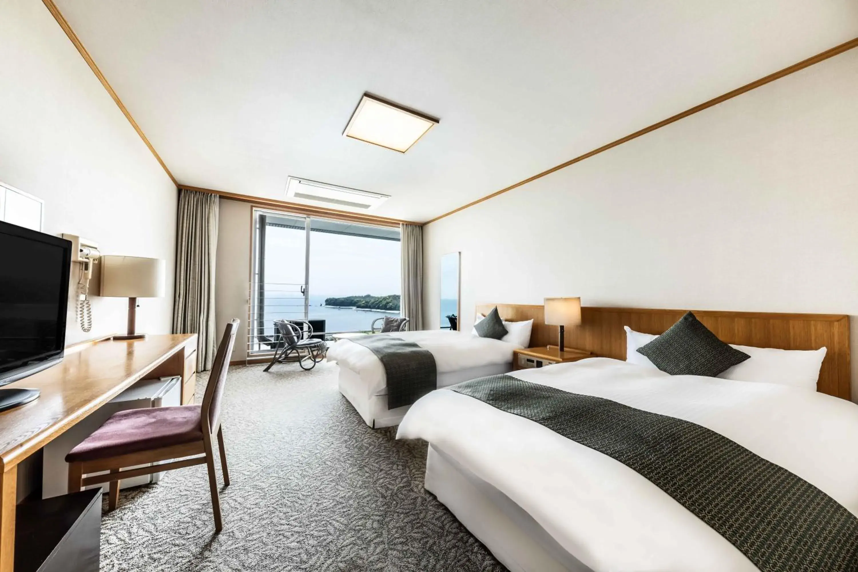 Twin Room with Sea View - single occupancy - Non-Smoking in Spa and Resort Hotel Solage Oita Hiji Beppuwan Twin Room with Sea View - single occupancy - Non-Smoking in Spa and Resort Hotel Solage Oita Hiji Beppuwan
