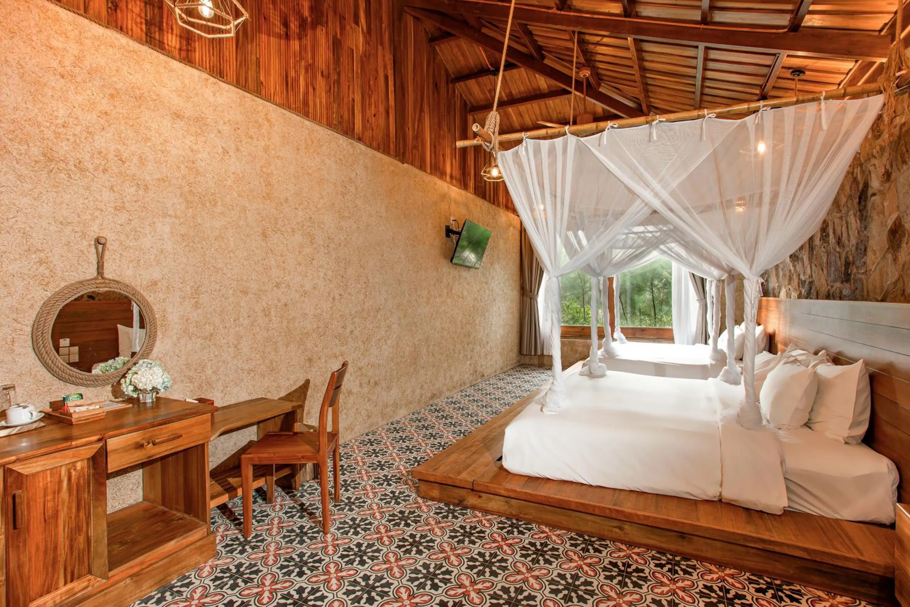 Living room, Bed in Grand Ocean Bay Resort Phu Quoc