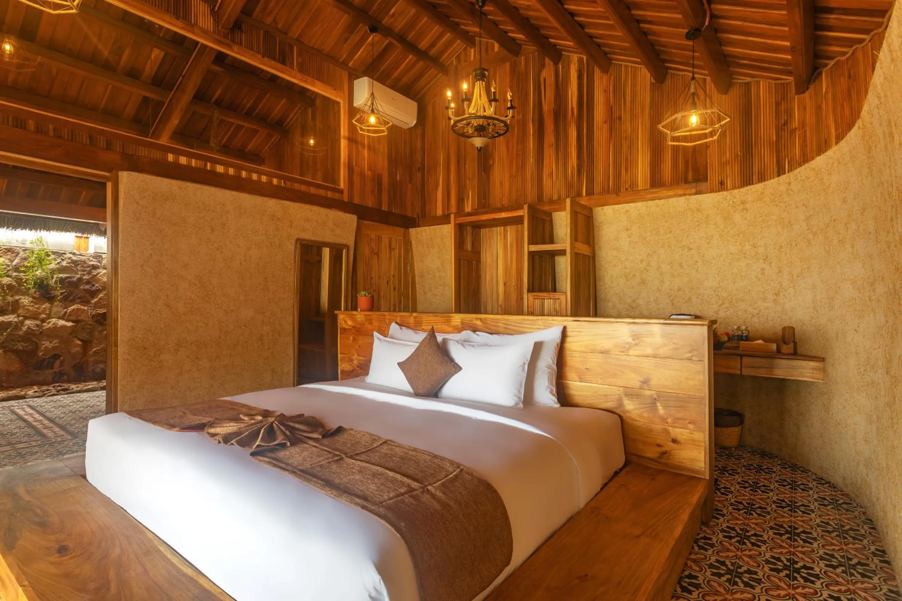 Bed in Grand Ocean Bay Resort Phu Quoc