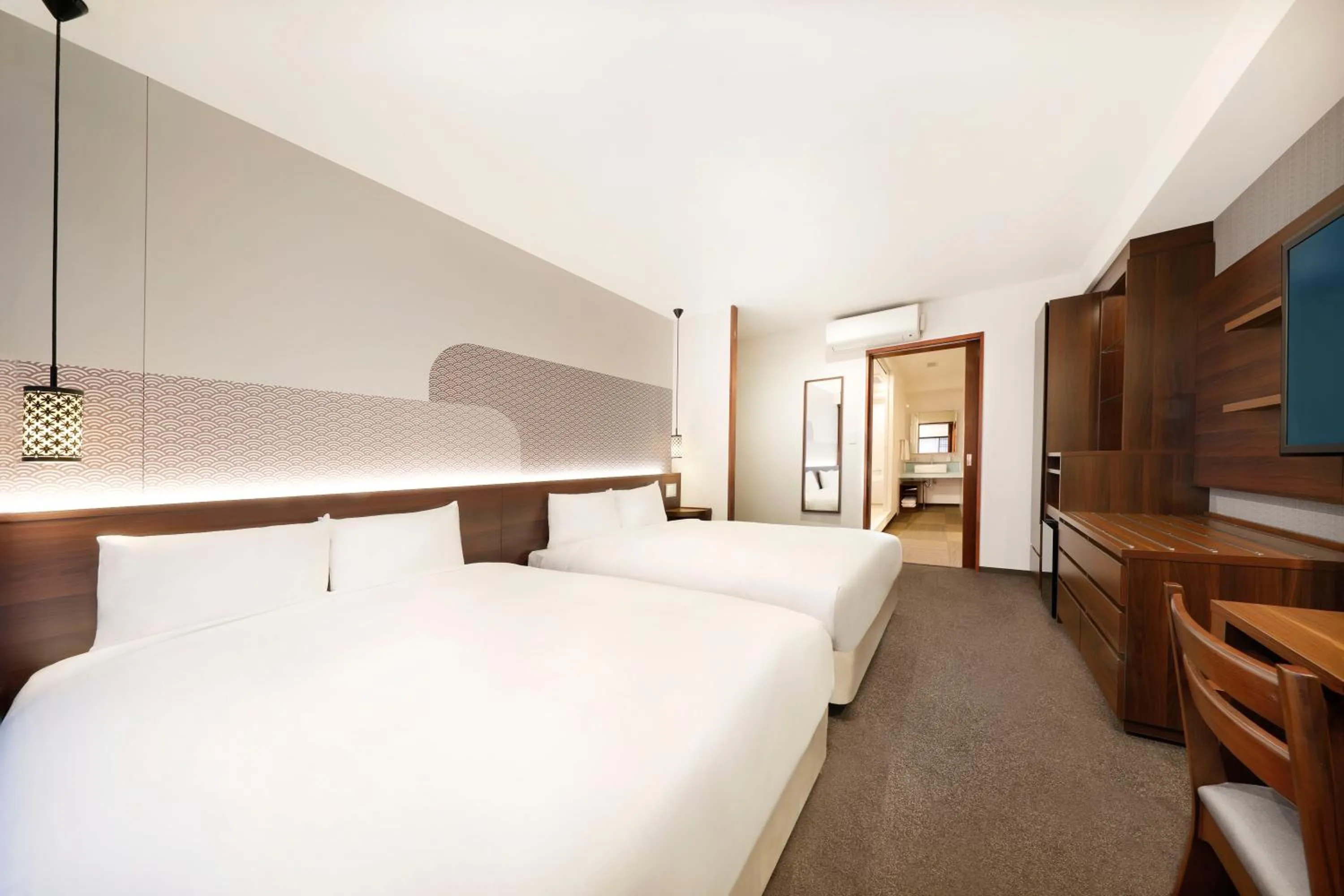 Bed in Hop Inn Kyoto Shijo Omiya