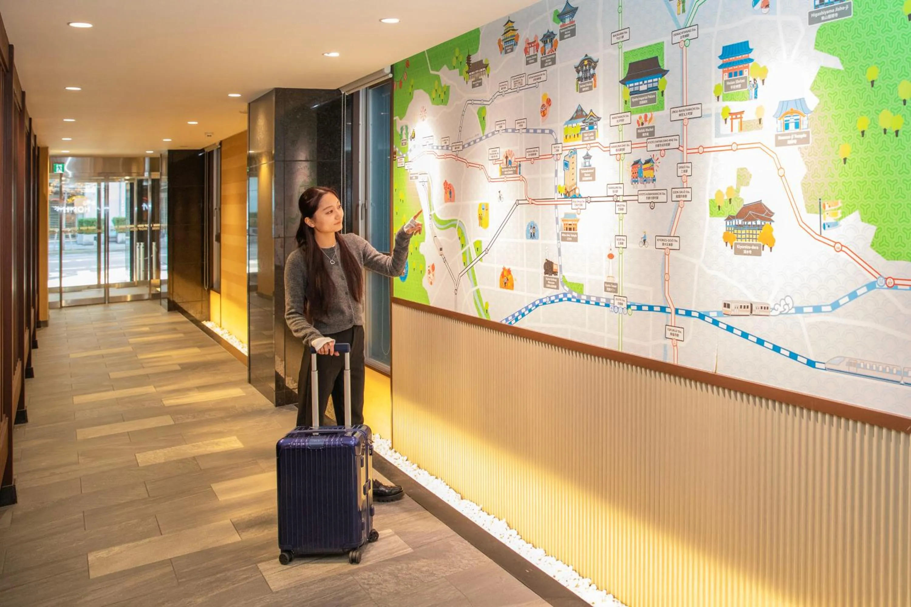 Lobby or reception in Hop Inn Kyoto Shijo Omiya