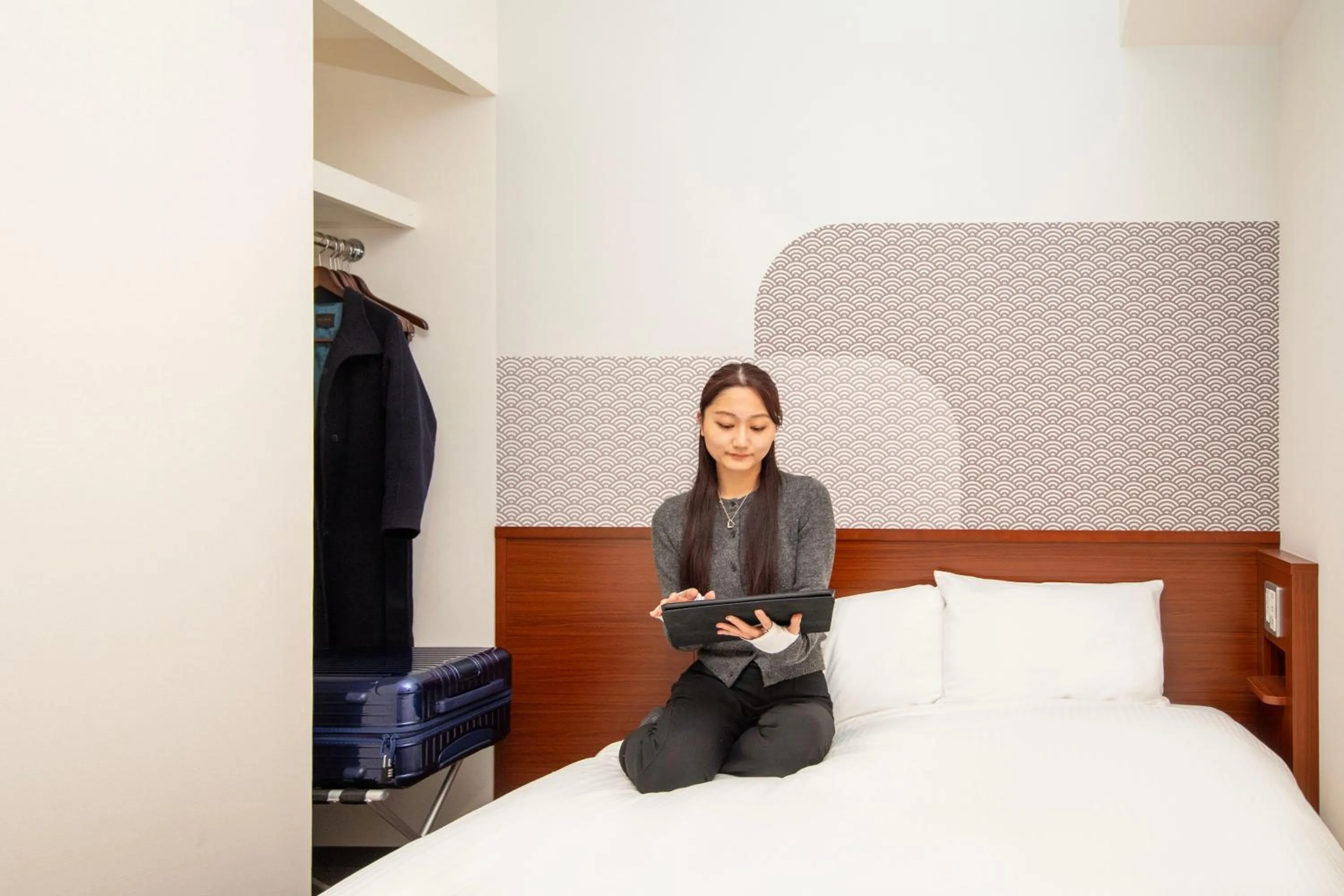 Bed in Hop Inn Kyoto Shijo Omiya