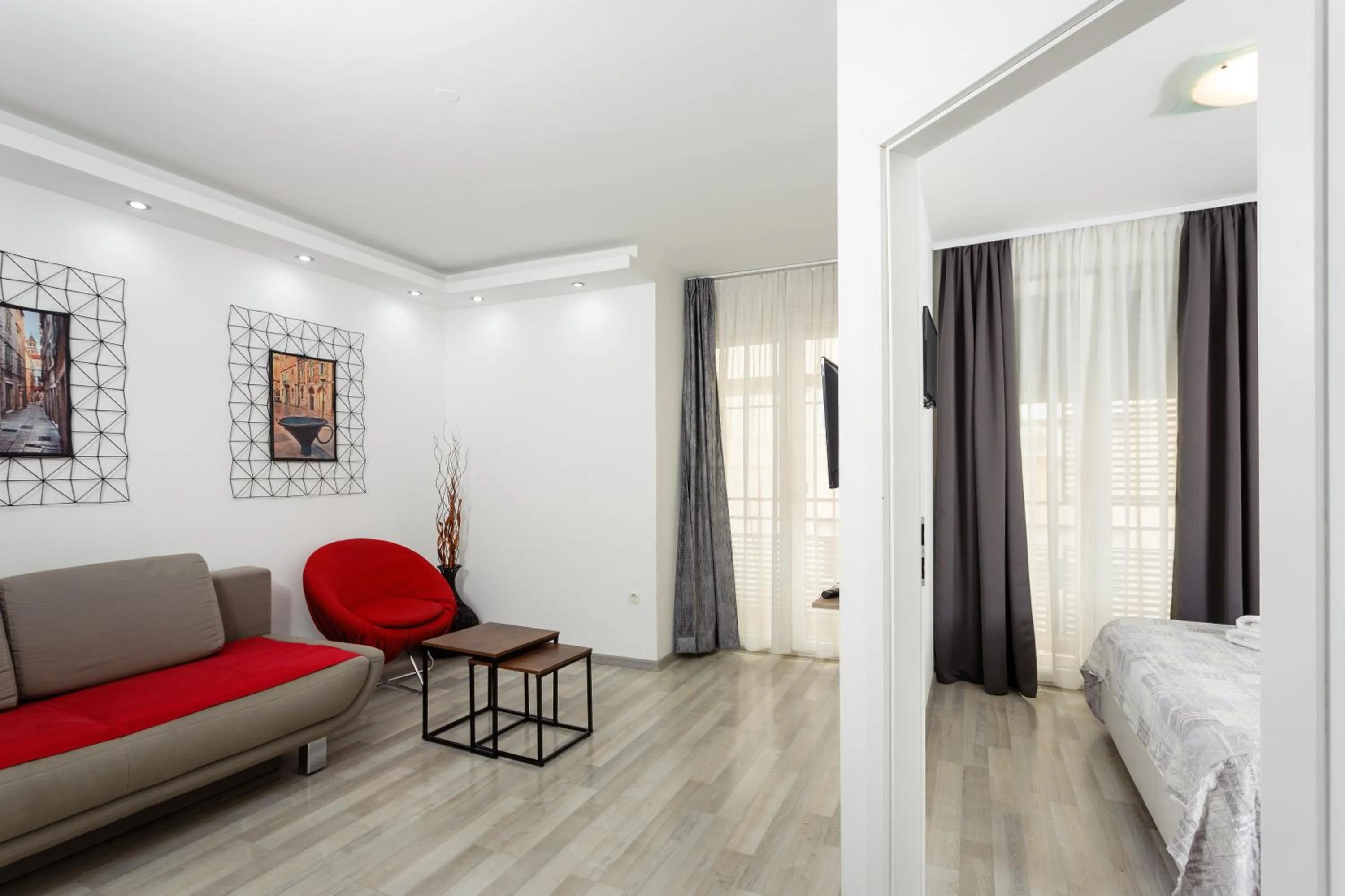 Living room, Bed in Teatrin Split