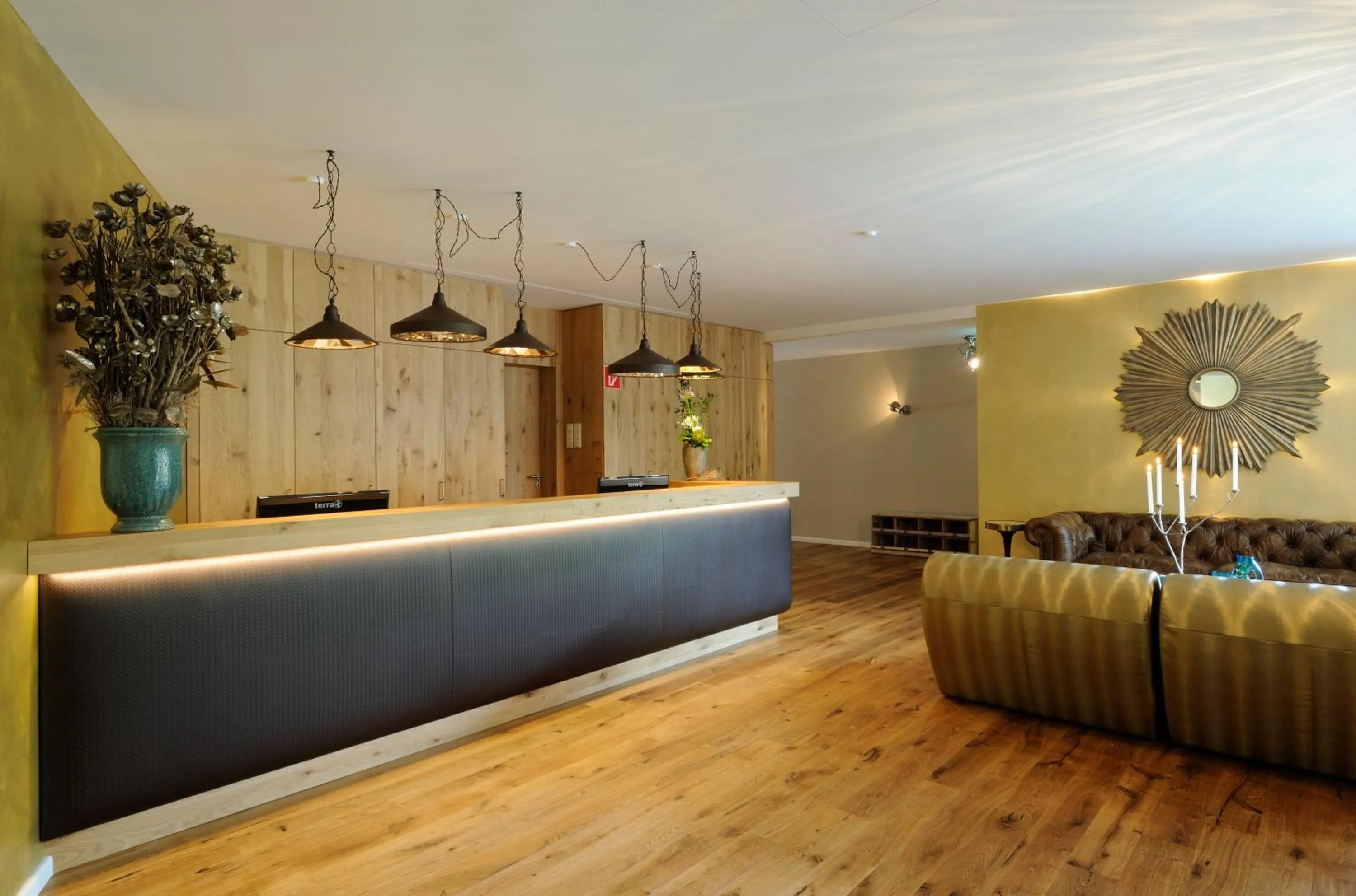 Lobby or reception in Wellnessgarten-Hotel