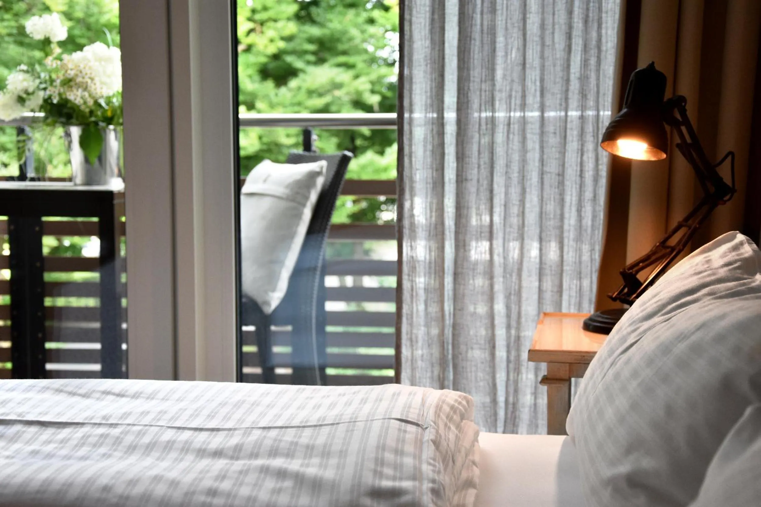 Decorative detail, Bed in Wellnessgarten-Hotel
