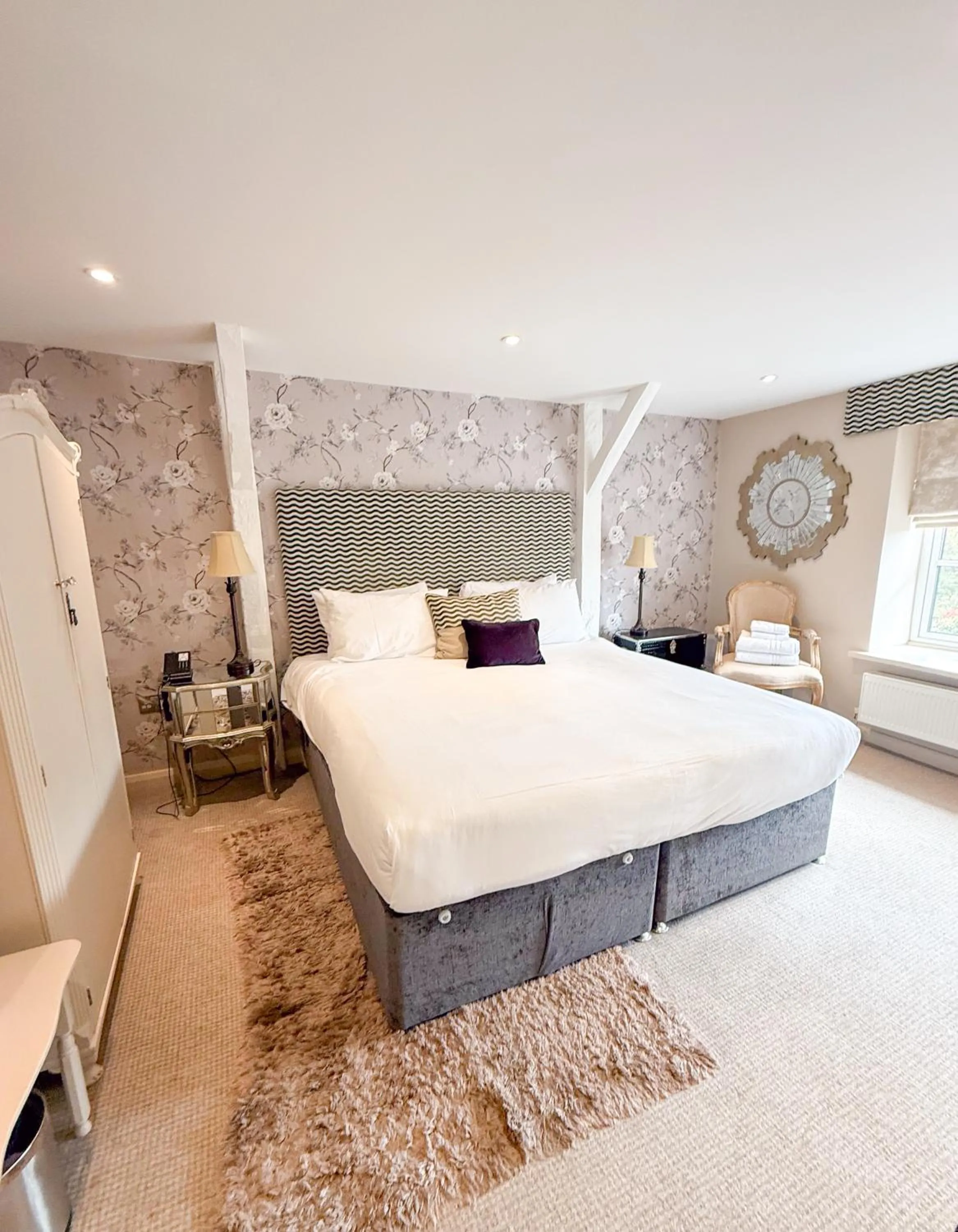 Bed in The Crescent Turner Hotel