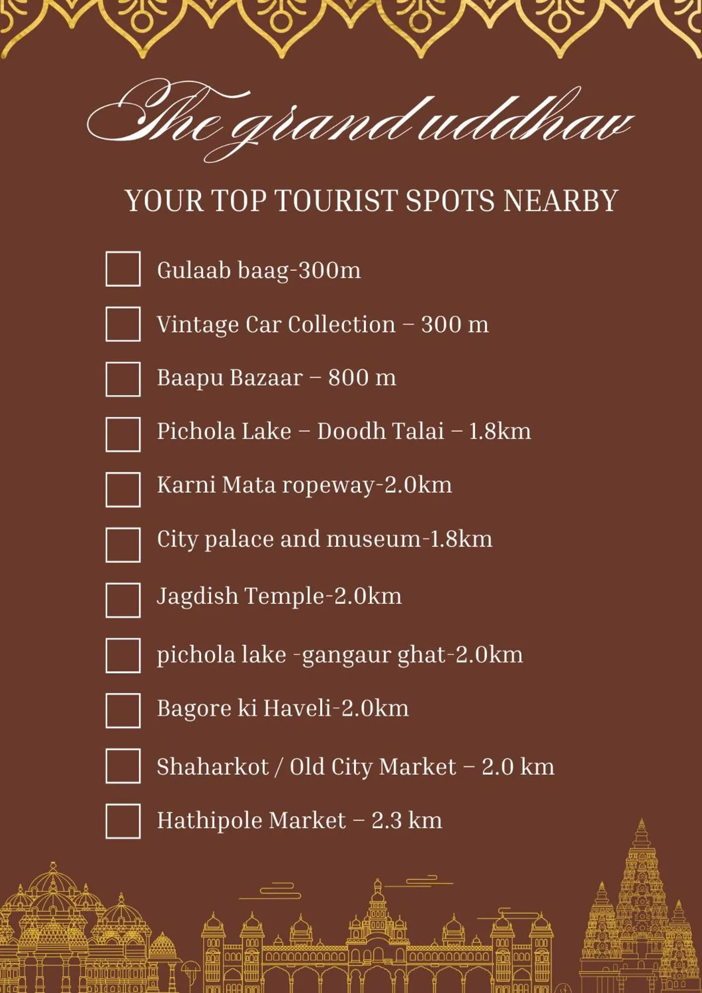 Activities in The Grand Uddhav- a boutique hotel