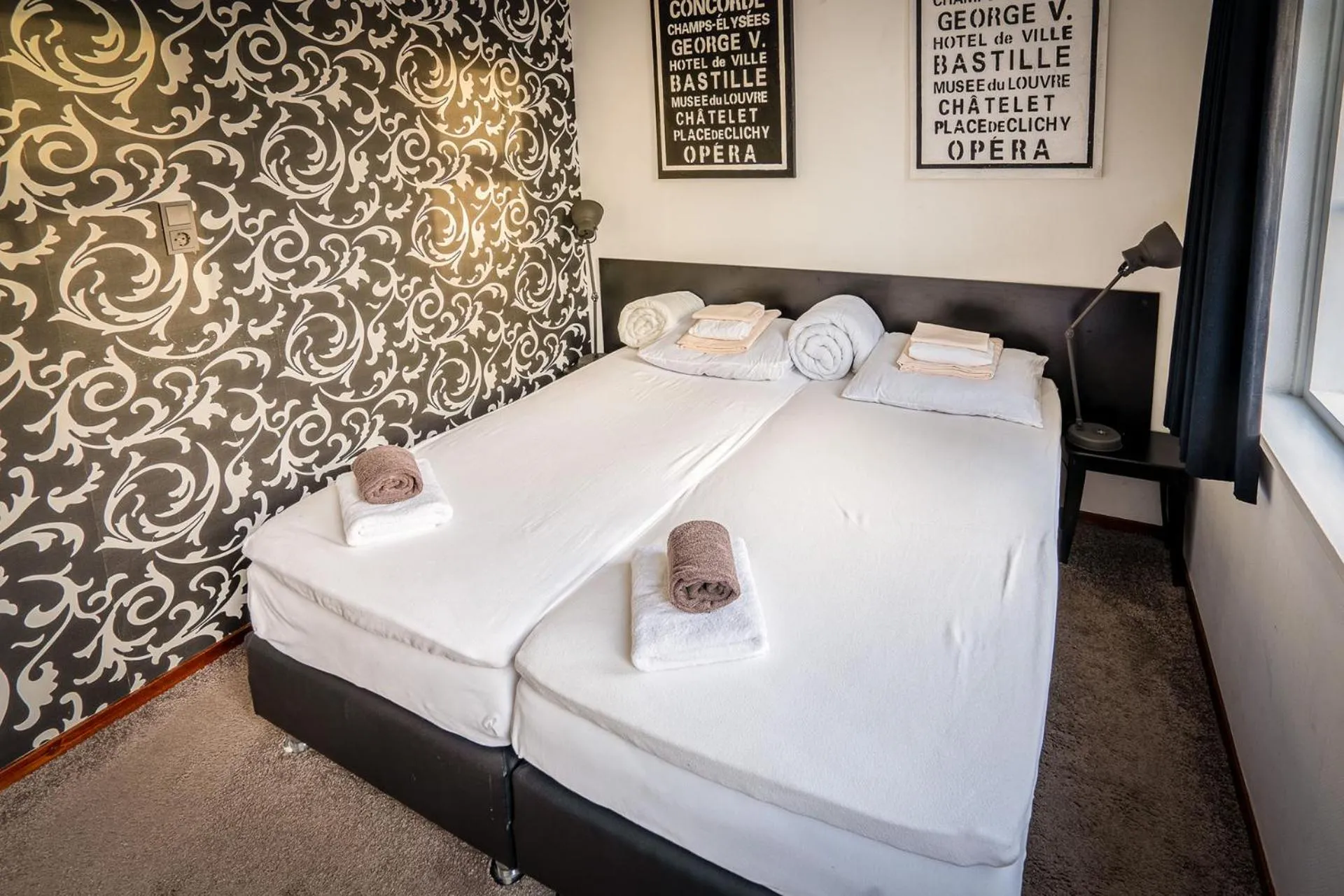 Bed in Hotel Restaurant de Boekanier