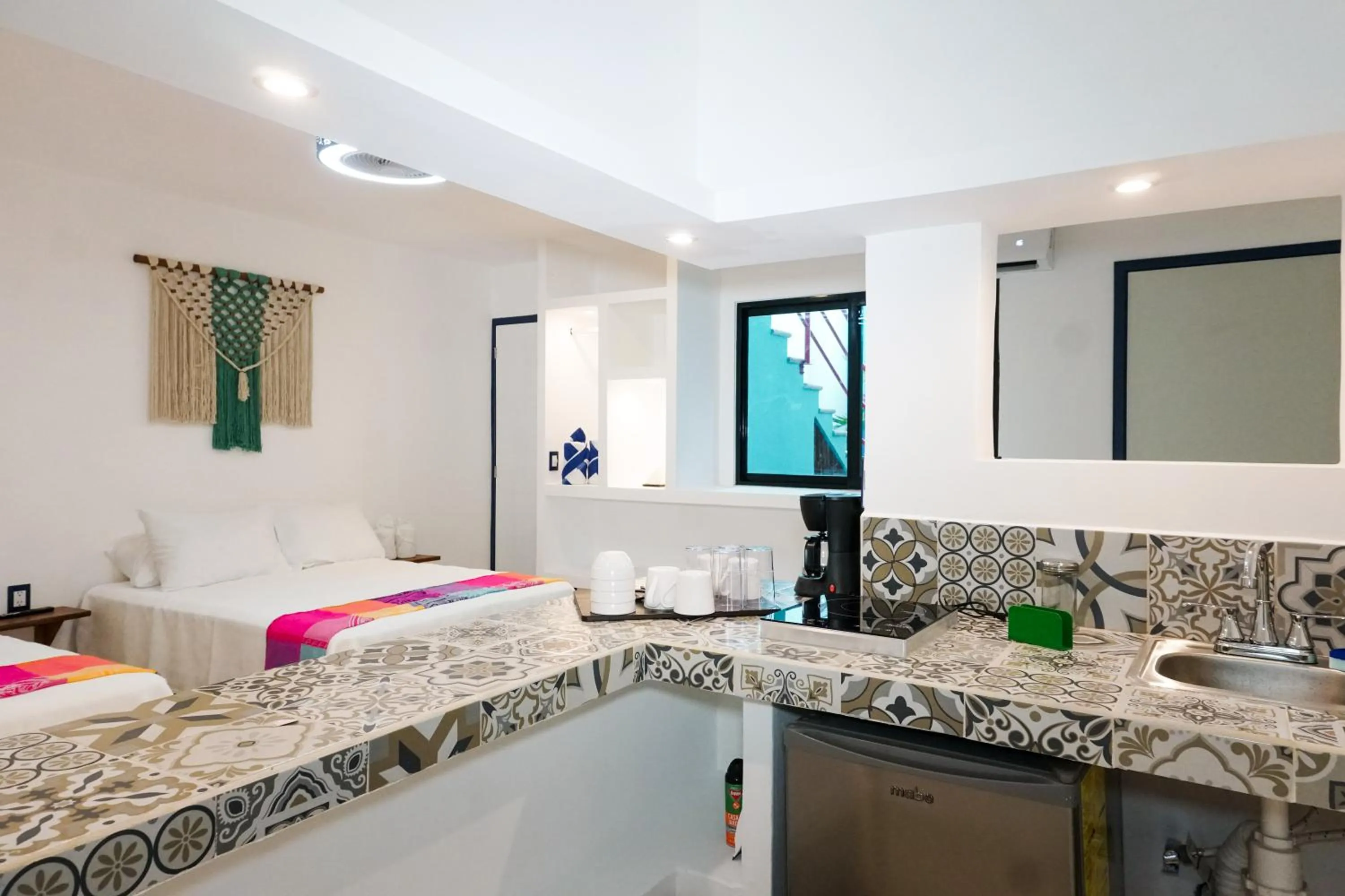 Bed in Linda Vecindad Playa del Carmen