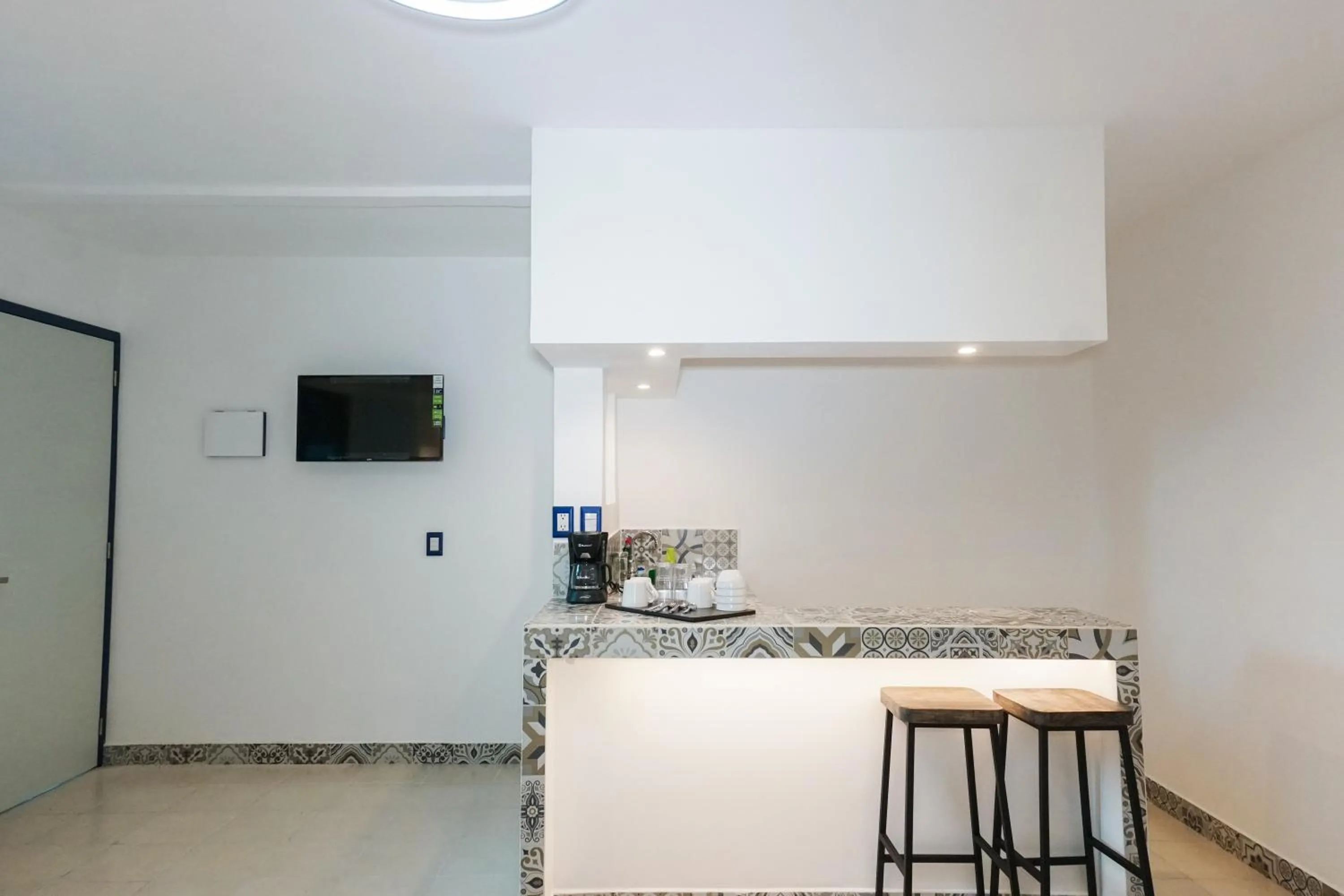 Kitchen or kitchenette in Linda Vecindad Playa del Carmen