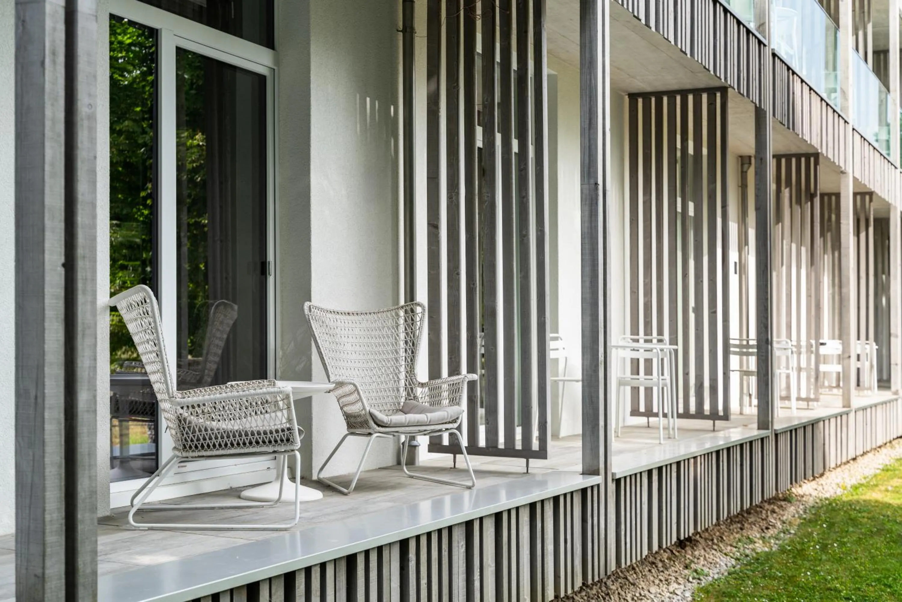 Balcony/Terrace in Hôtel de la Source Yverdon-les-Bains