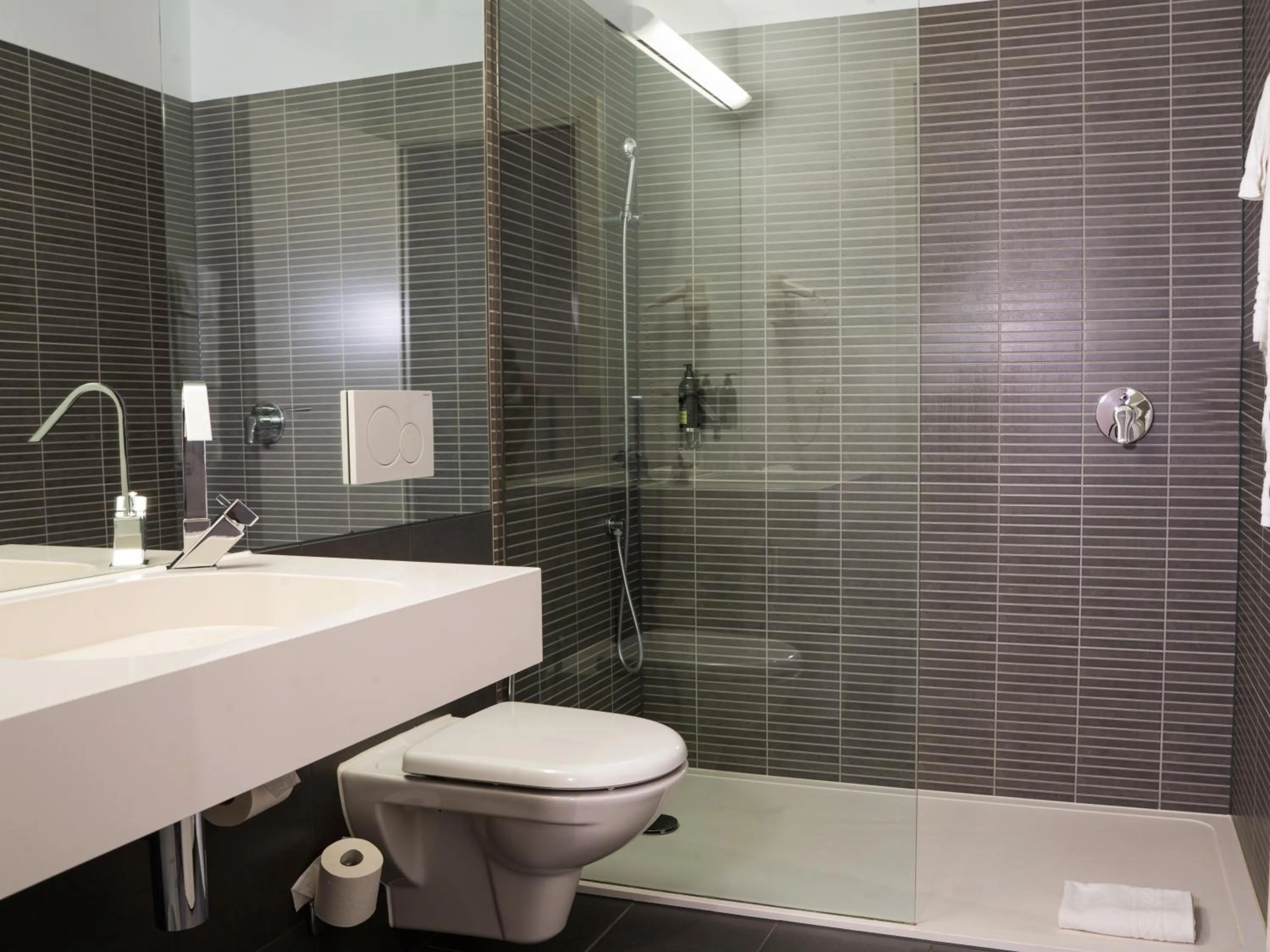 Shower in Hôtel de la Source Yverdon-les-Bains