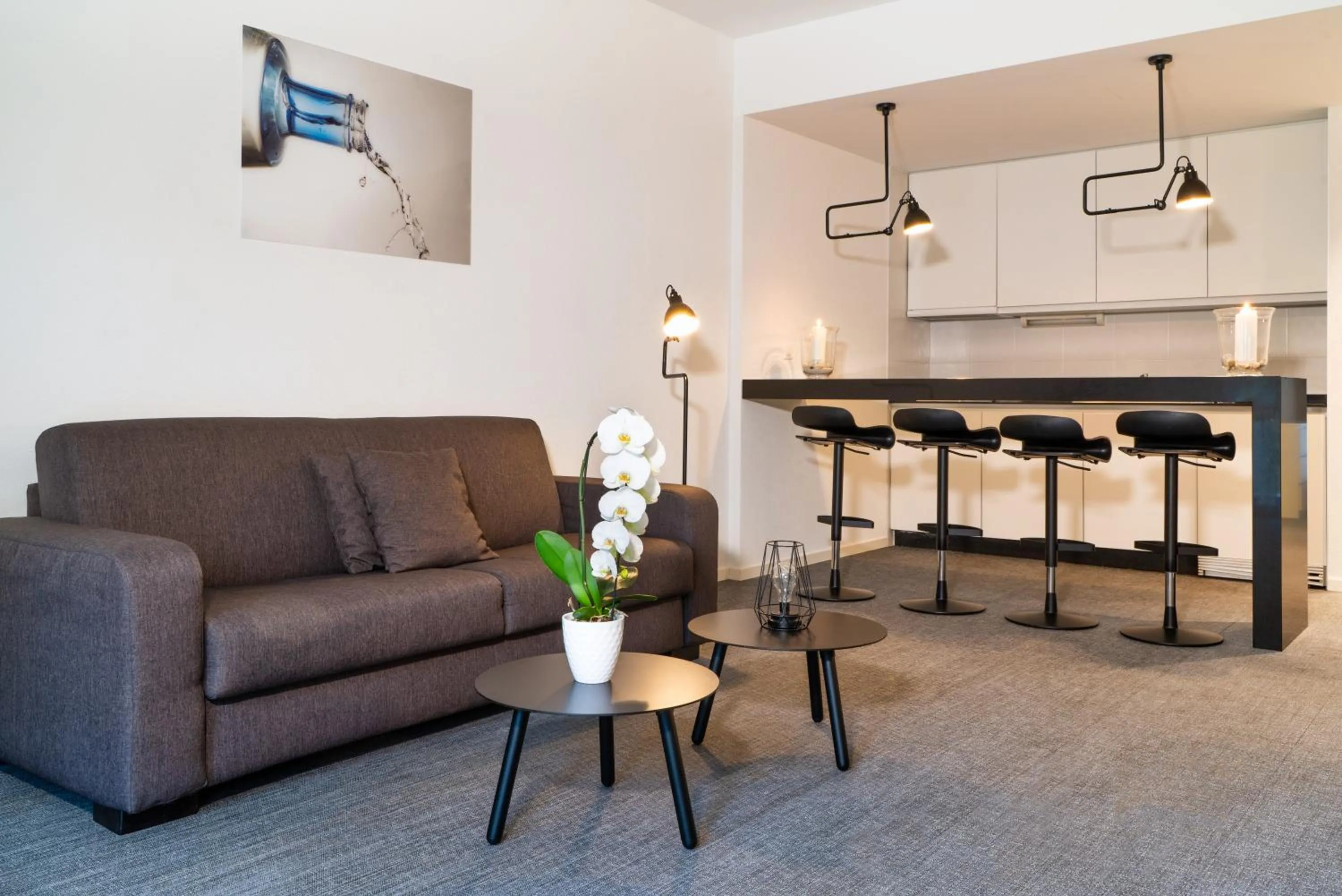 Kitchen or kitchenette in Hôtel de la Source Yverdon-les-Bains