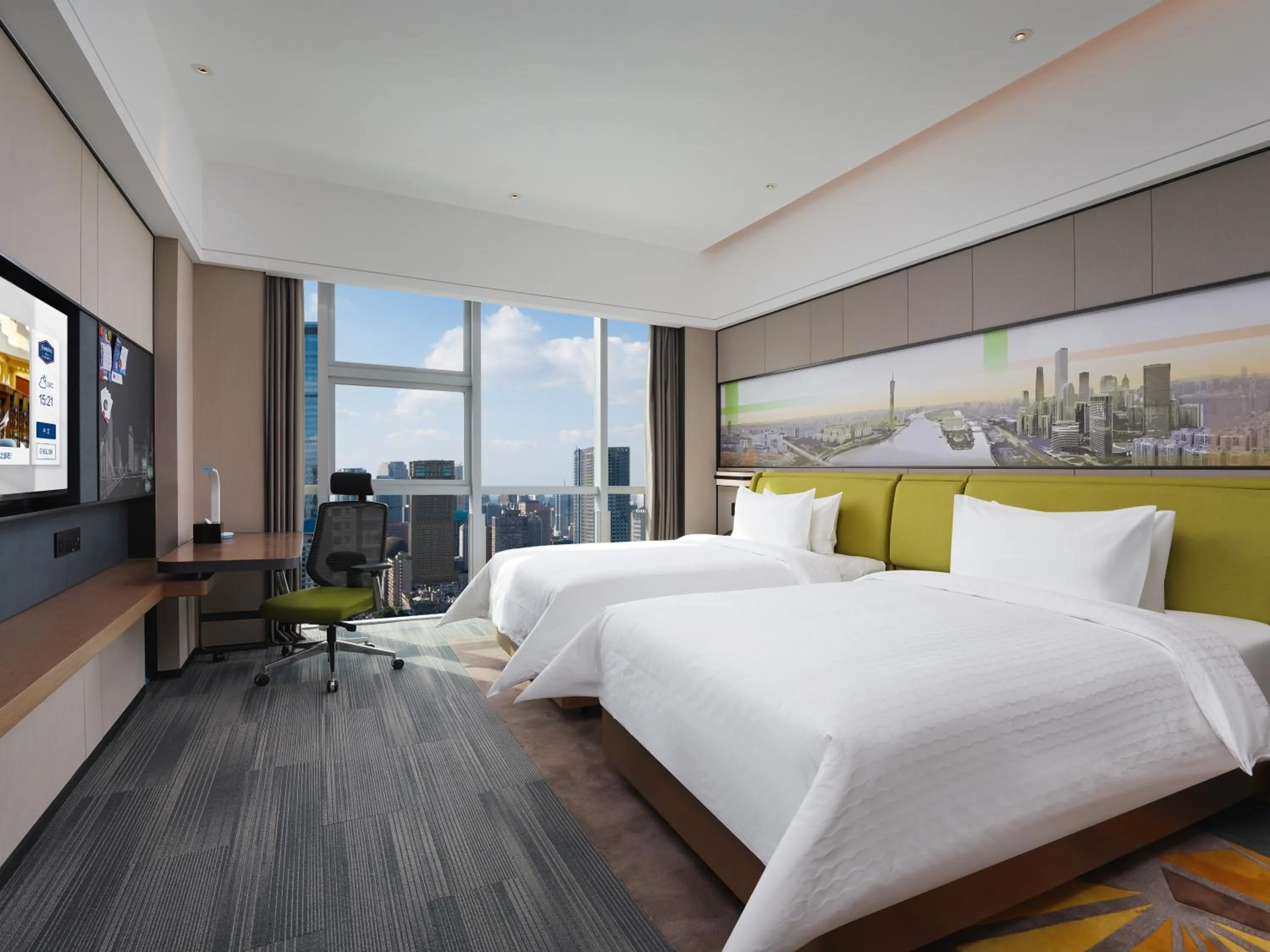 Bed in Hampton by Hilton Guangzhou Wenchong