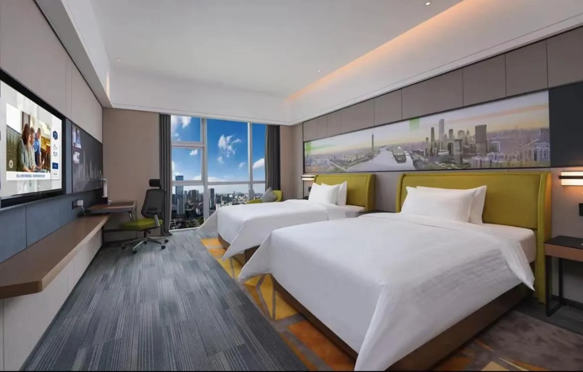 Bed in Hampton by Hilton Guangzhou Wenchong